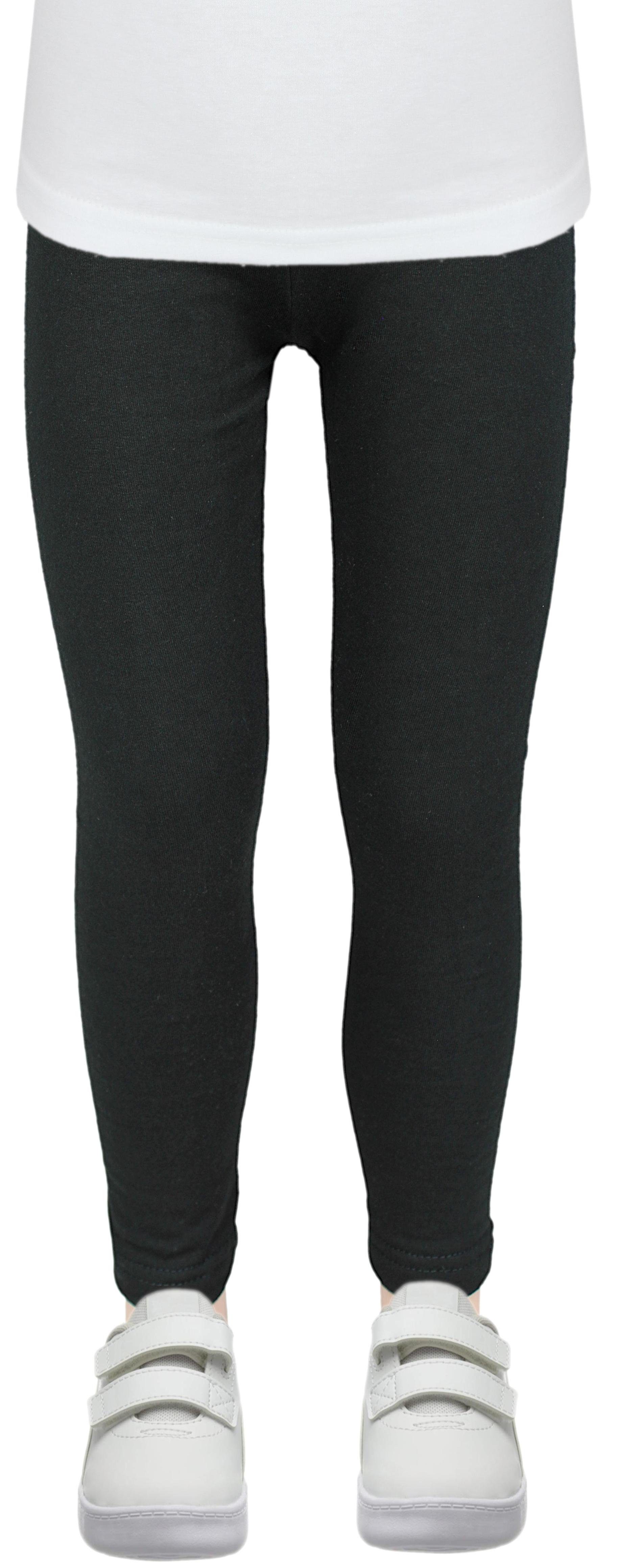 Leggins Pack Schwarz Thermoleggings Winterleggings Leggings 3er Blickdichte Mädchen TupTam