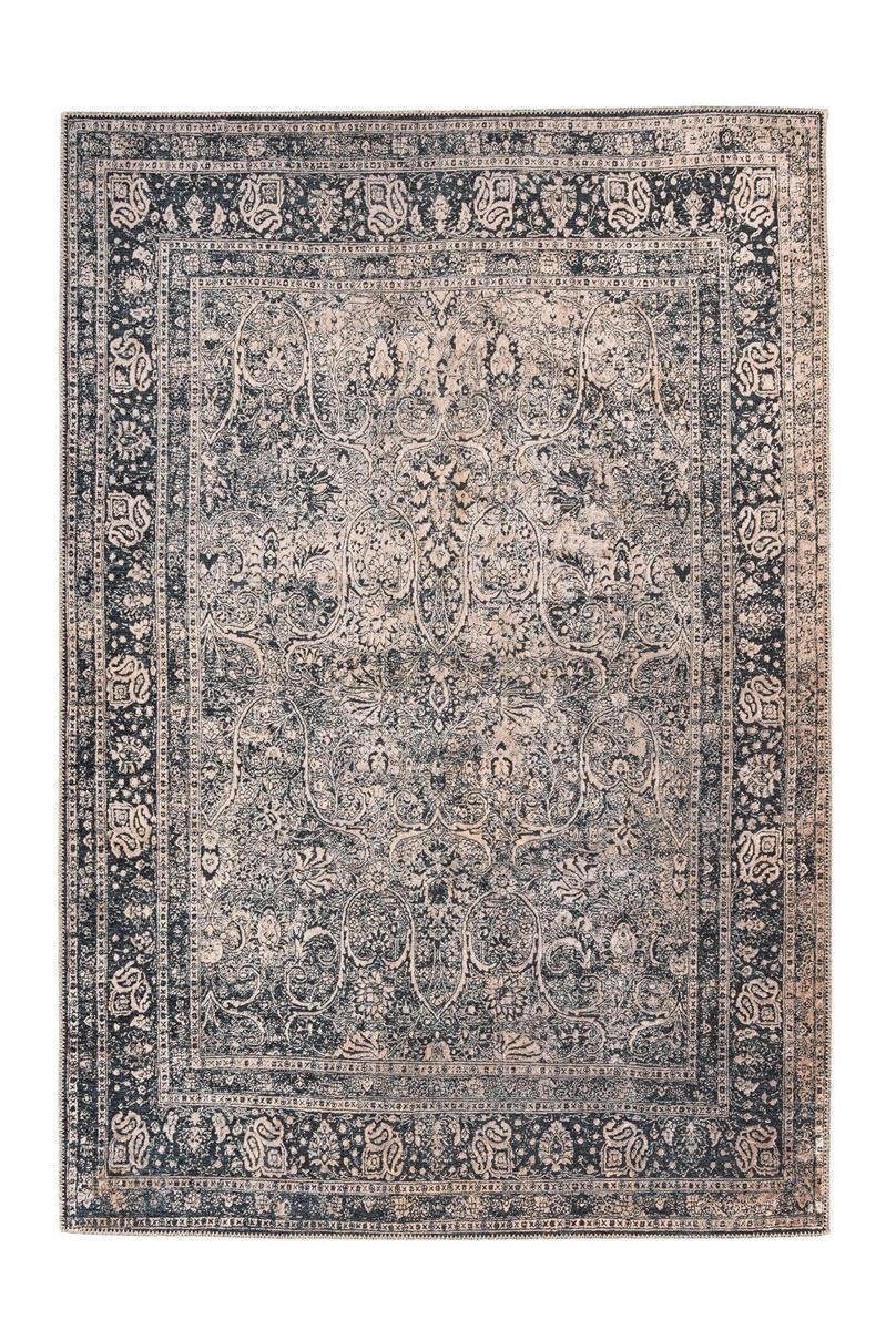 Qiyano Teppich Kurzflorteppich Weimea 100 Schwarz günstig online kaufen