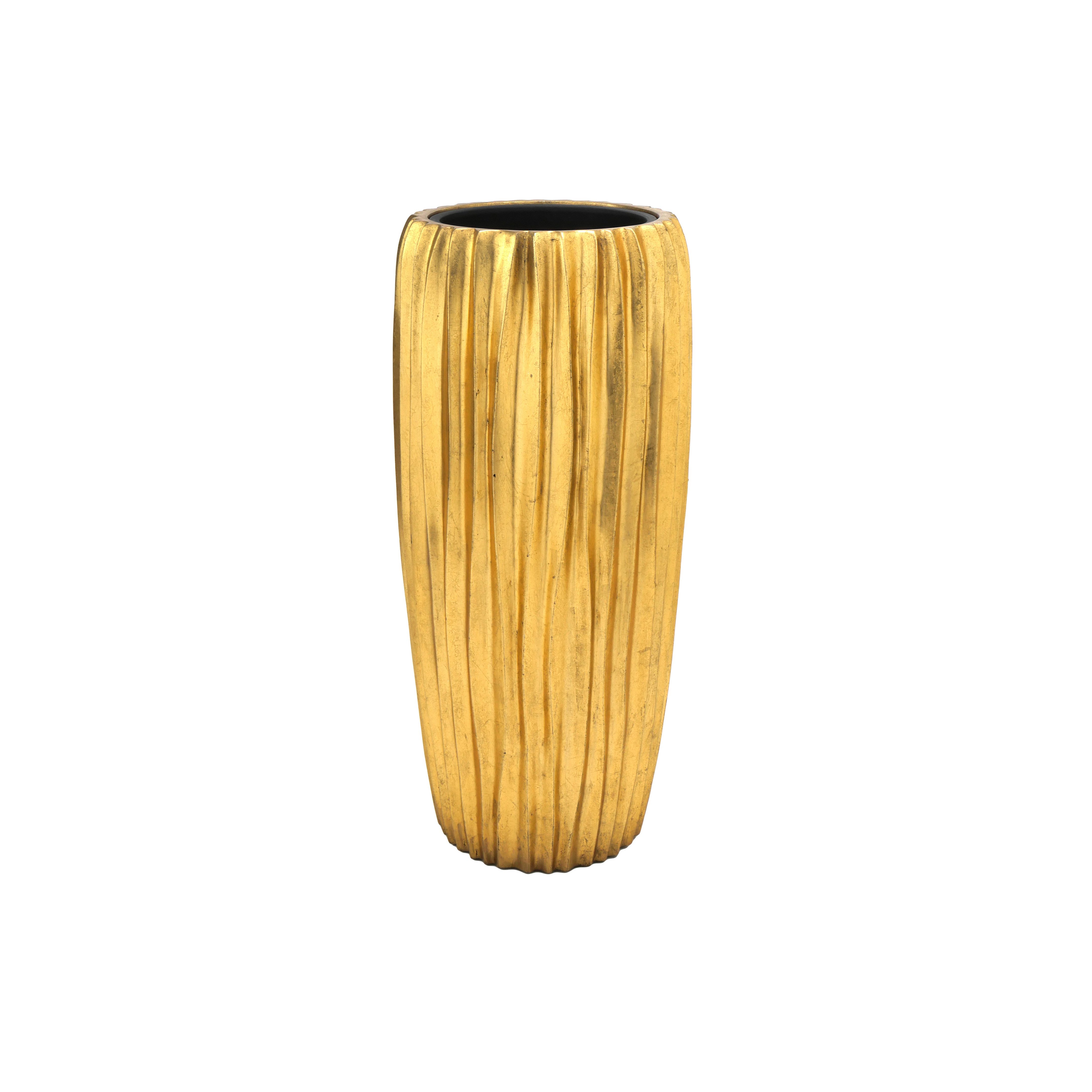 Flingora Bodenvase Minga, mit Einsatz - Fiberglas - Indoor - Gold - Höhe 75 günstig online kaufen