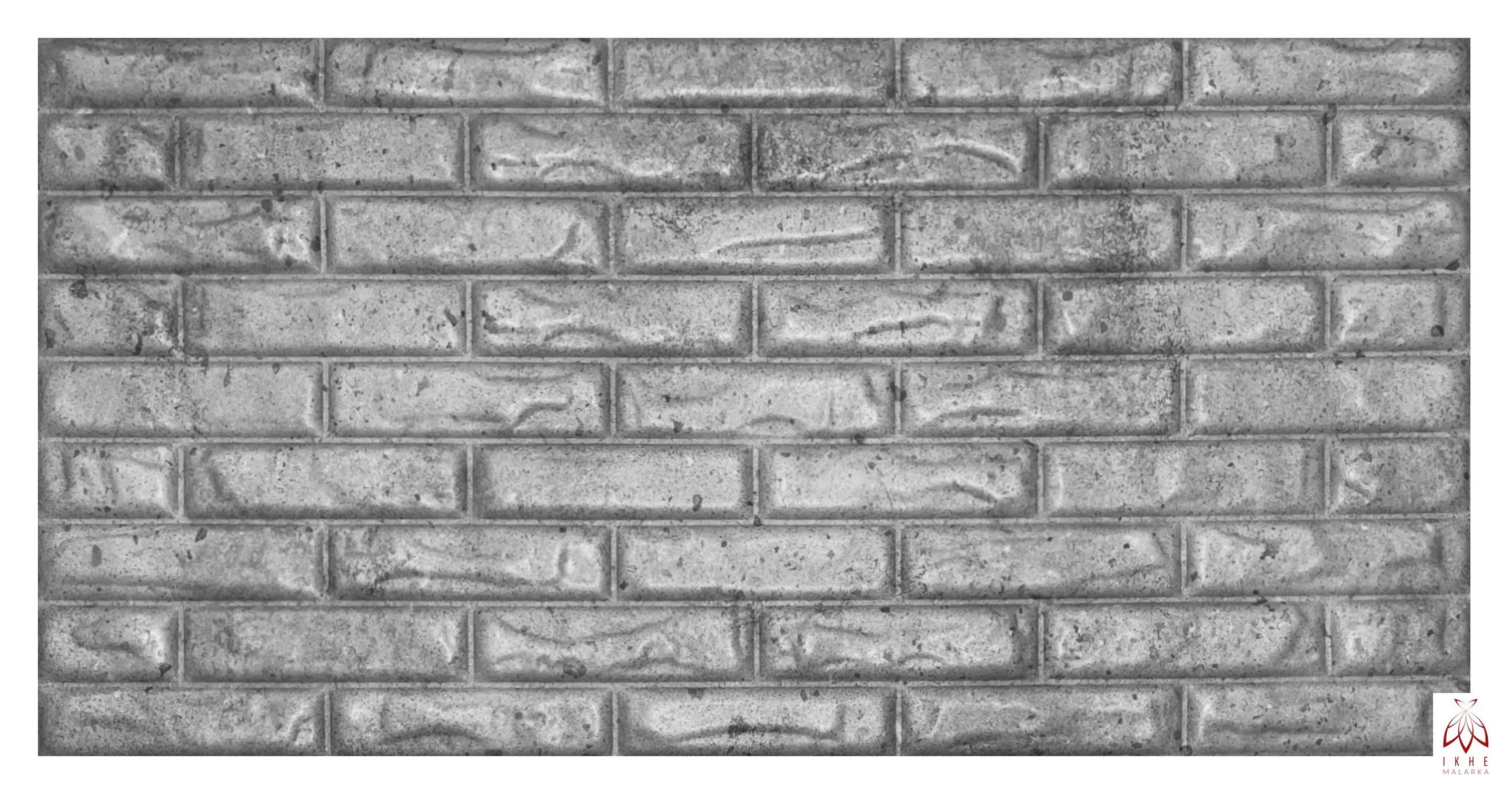 IKHEMalarka 3D Wandpaneel 4,10,16 Quadratmeter Polystyrol Deckenpaneele XL Brick, BxL: 50,00x100,00 cm, 0,50 qm, (32-tlg) Ziegeloptik Steinoptik Backstein Wandpaneele