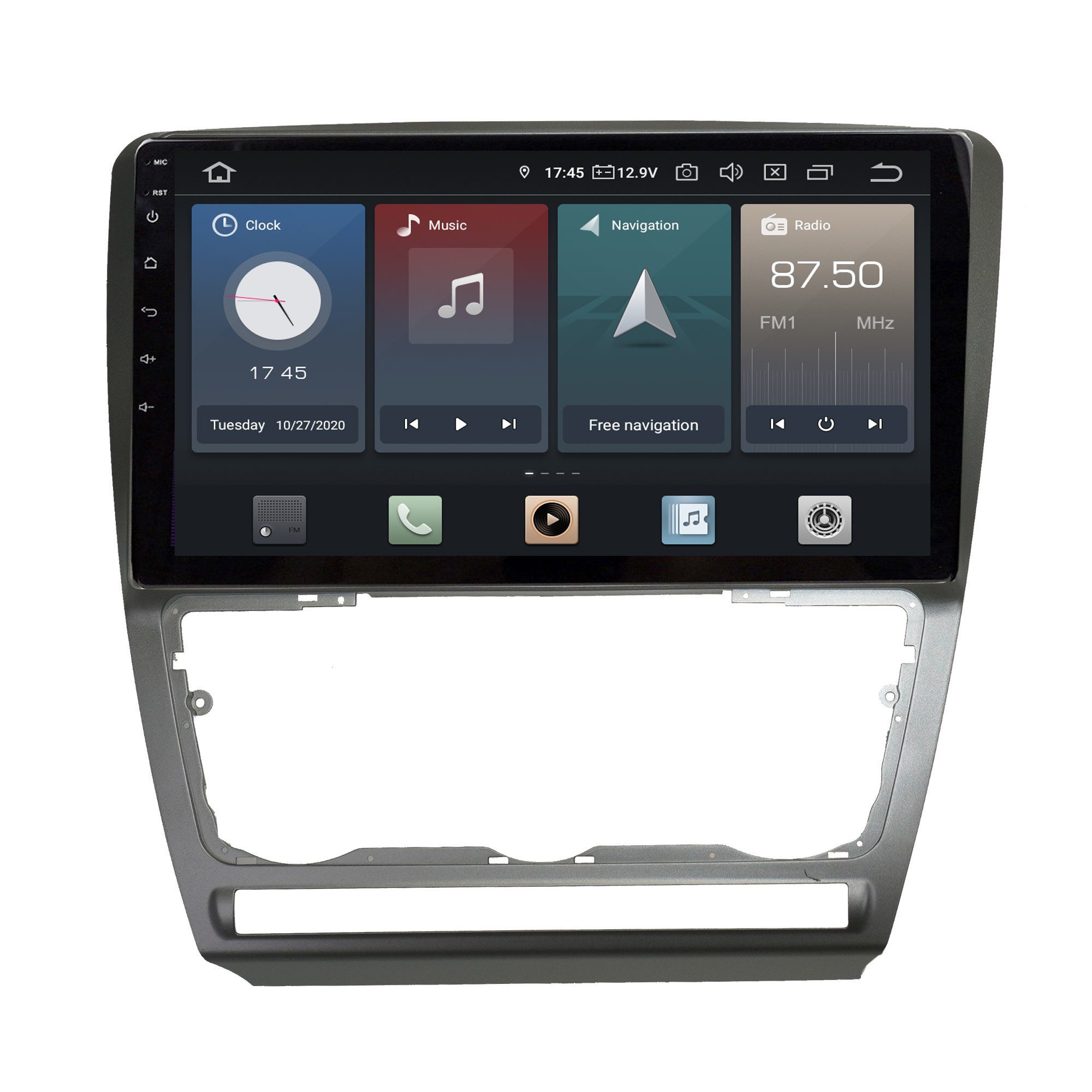 TAFFIO Für Skoda Octavia II 2 1Z 10 "Touch Android Autoradio GPS CarPlay Einbau-Navigationsgerät