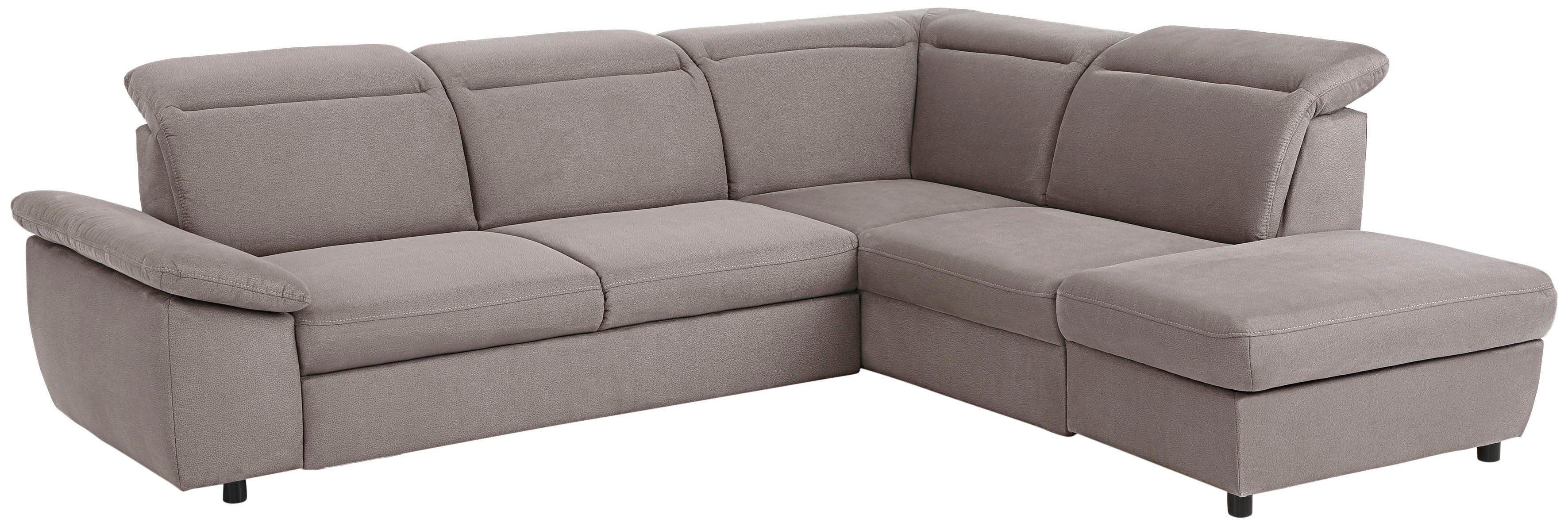 Home affaire Ecksofa "Mauritius L-Form" mit Ottomane, mit Kopfteil- und Arm günstig online kaufen