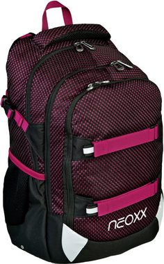 neoxx Schulrucksack Active, Crazy in Mesh, aus recycelten PET-Flaschen