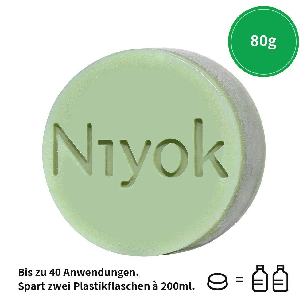 Niyok Feste Duschseife in feste Dusche Körper Haare Gesicht Early spring, 80 g