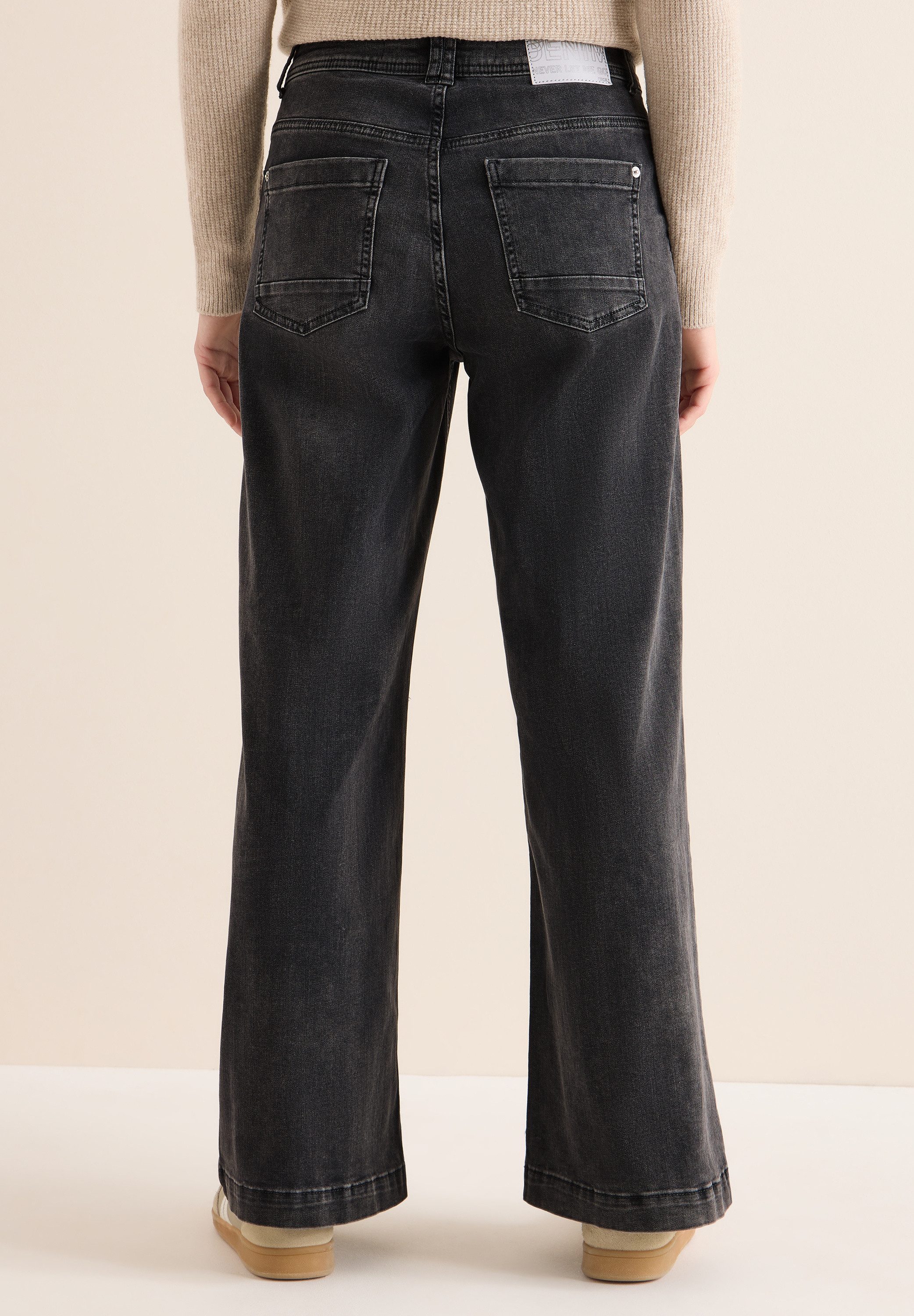 CECIL Loose-fit-Jeans in grauer Waschung