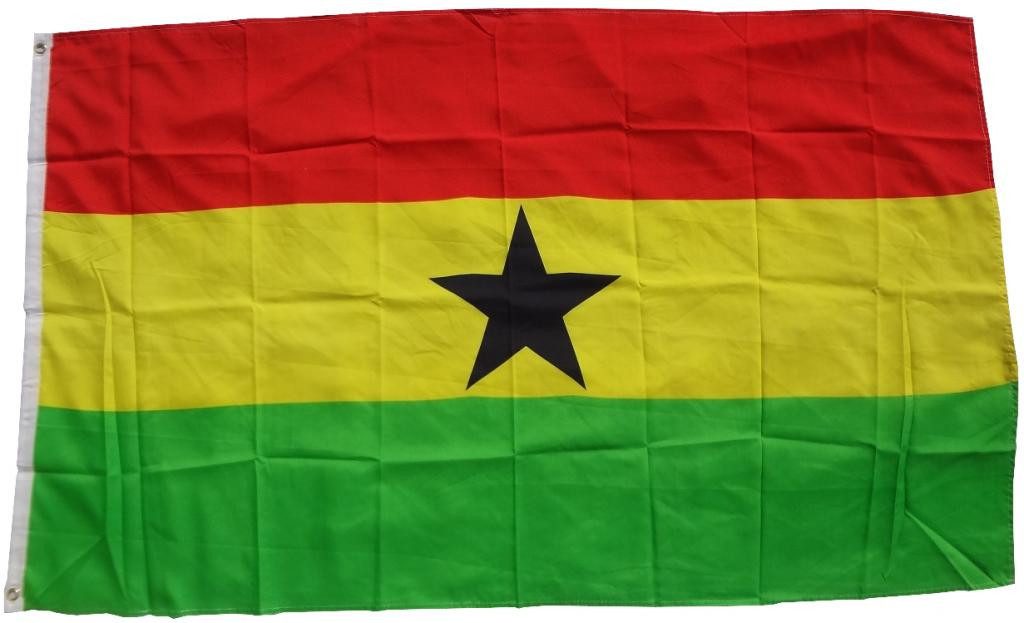 trends4cents Flagge Flagge 90 x 150 cm Hissfahne Bundesland Sturmflagge Hissfahne (Ghana), für Fahnenmaste