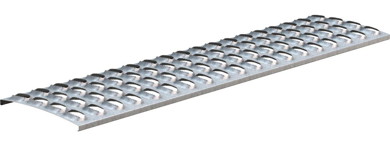 Sarei Haus- und Gartentechnik Dachdurchführung Sarei Laufrost Stahl verzinkt 1000 x 250 mm, Stahl
