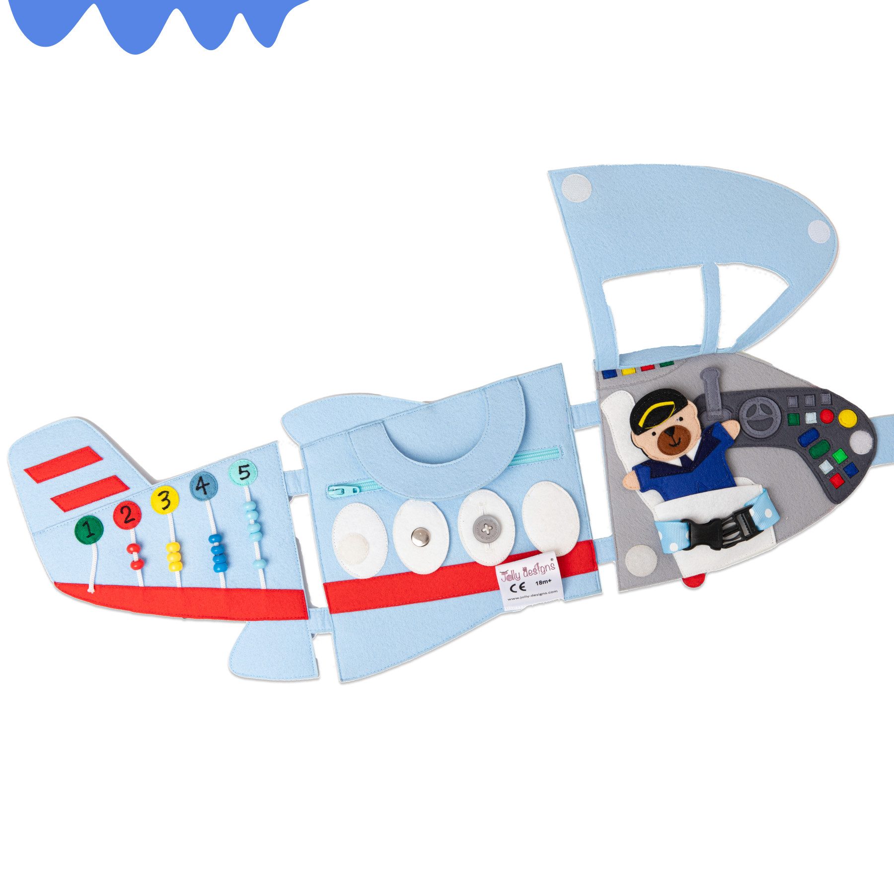 Jolly Designs Lernspielzeug Travel Buddy Flugzeug günstig online kaufen