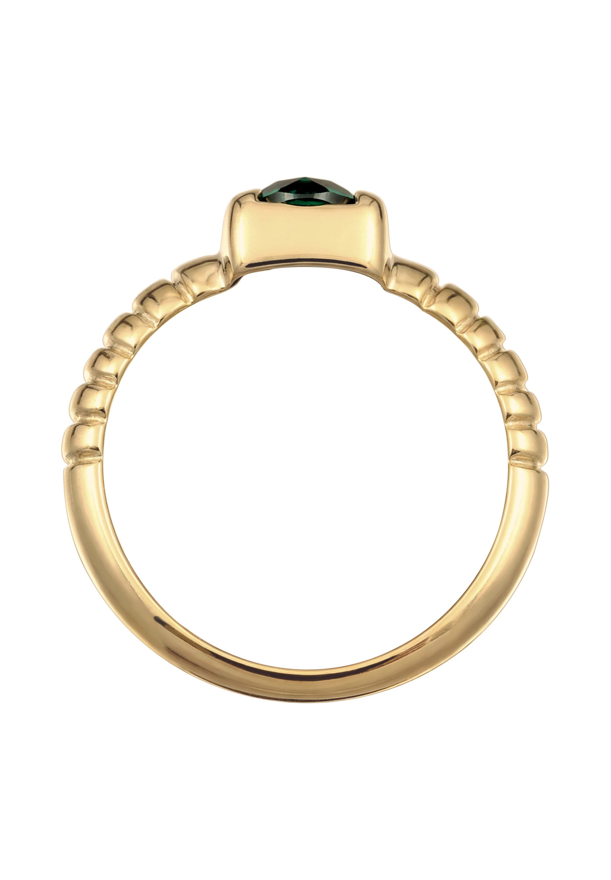 Elli Fingerring Kristalle von Swarovski® Weiß 925 Sterling Silber