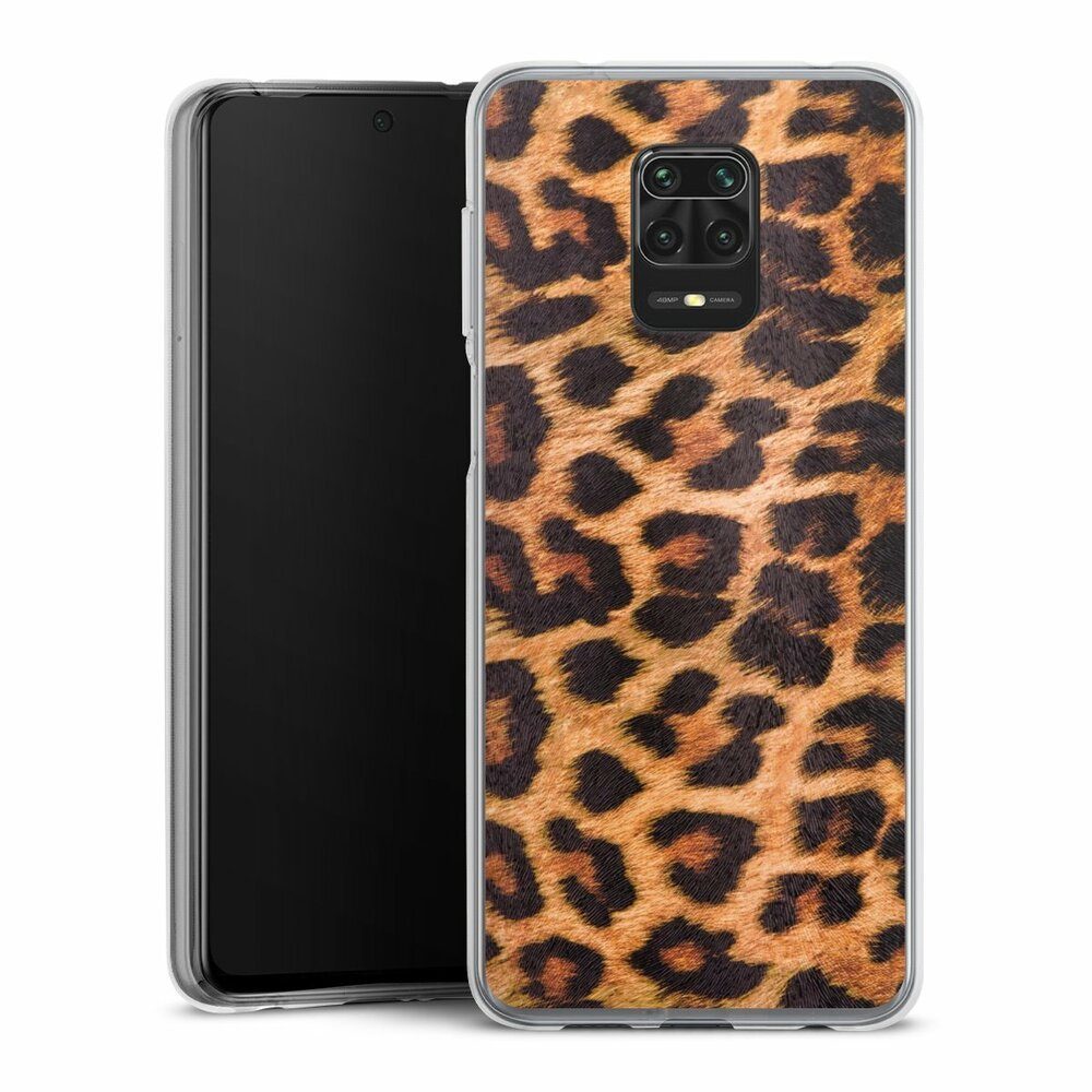 DeinDesign Handyhülle Leopard Fell Animalprint Leo Print, Xiaomi Redmi Note 9 Pro Silikon Hülle Bumper Case Handy Schutzhülle