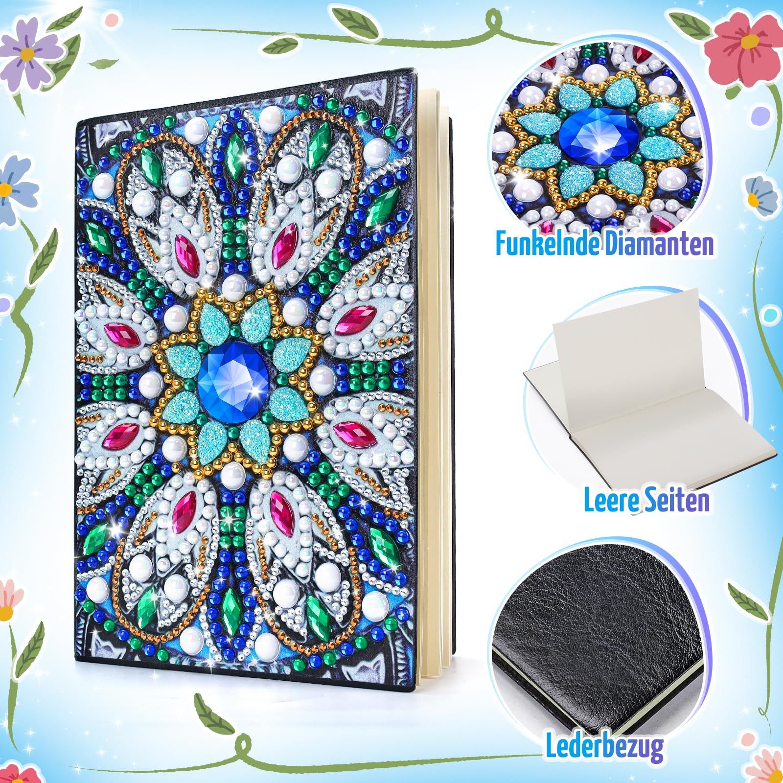CLTYQ Kreativset Diamant Painting A5 Notizbuch Bastelset Kinder Spielzeug B günstig online kaufen