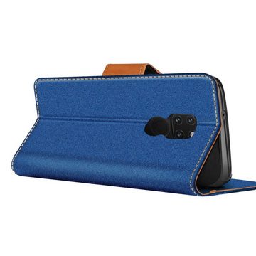 CoolGadget Handyhülle Denim Schutzhülle Flip Case für Huawei Mate 20 6,5 Zoll, Book Cover Handy Tasche Hülle für Mate 20 Klapphülle