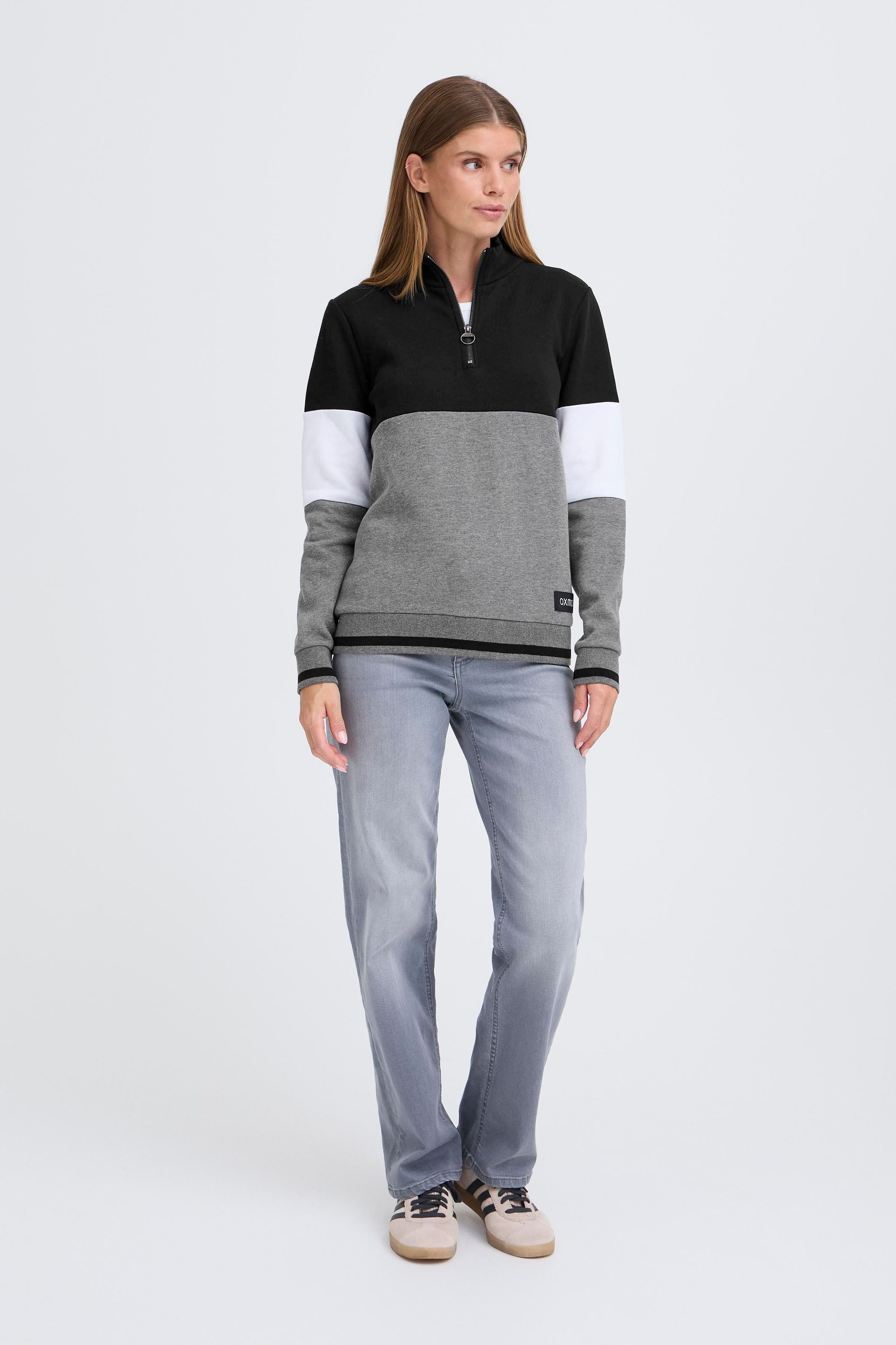 OXMO Longsweatshirt OXOmaren Modernes Sweatshirt