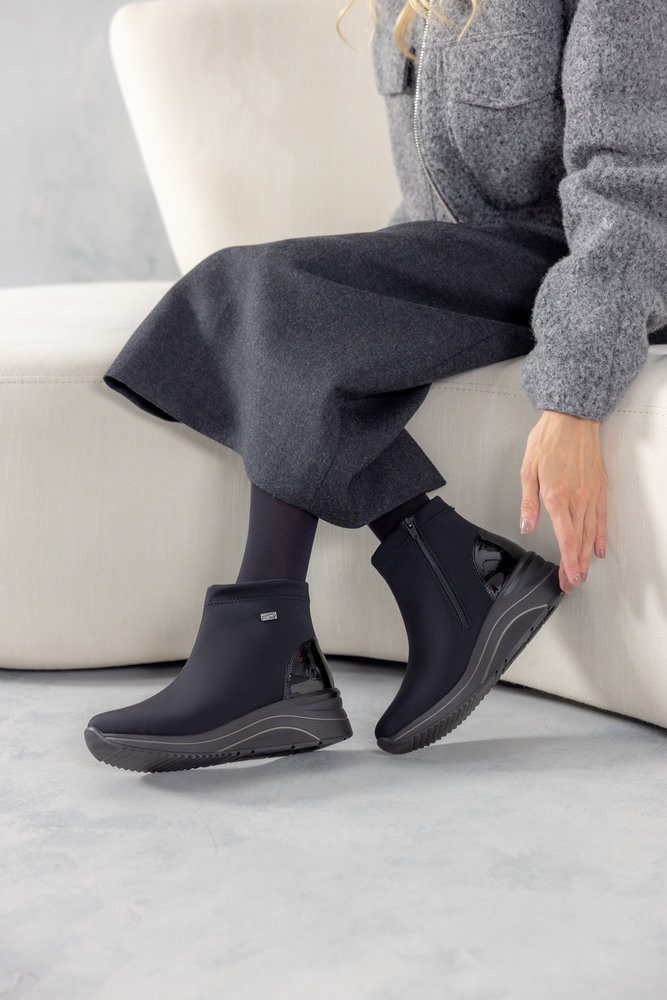 Remonte Keilstiefelette Reißverschluss-Boots mit wasserabweisender TEX-Membrane