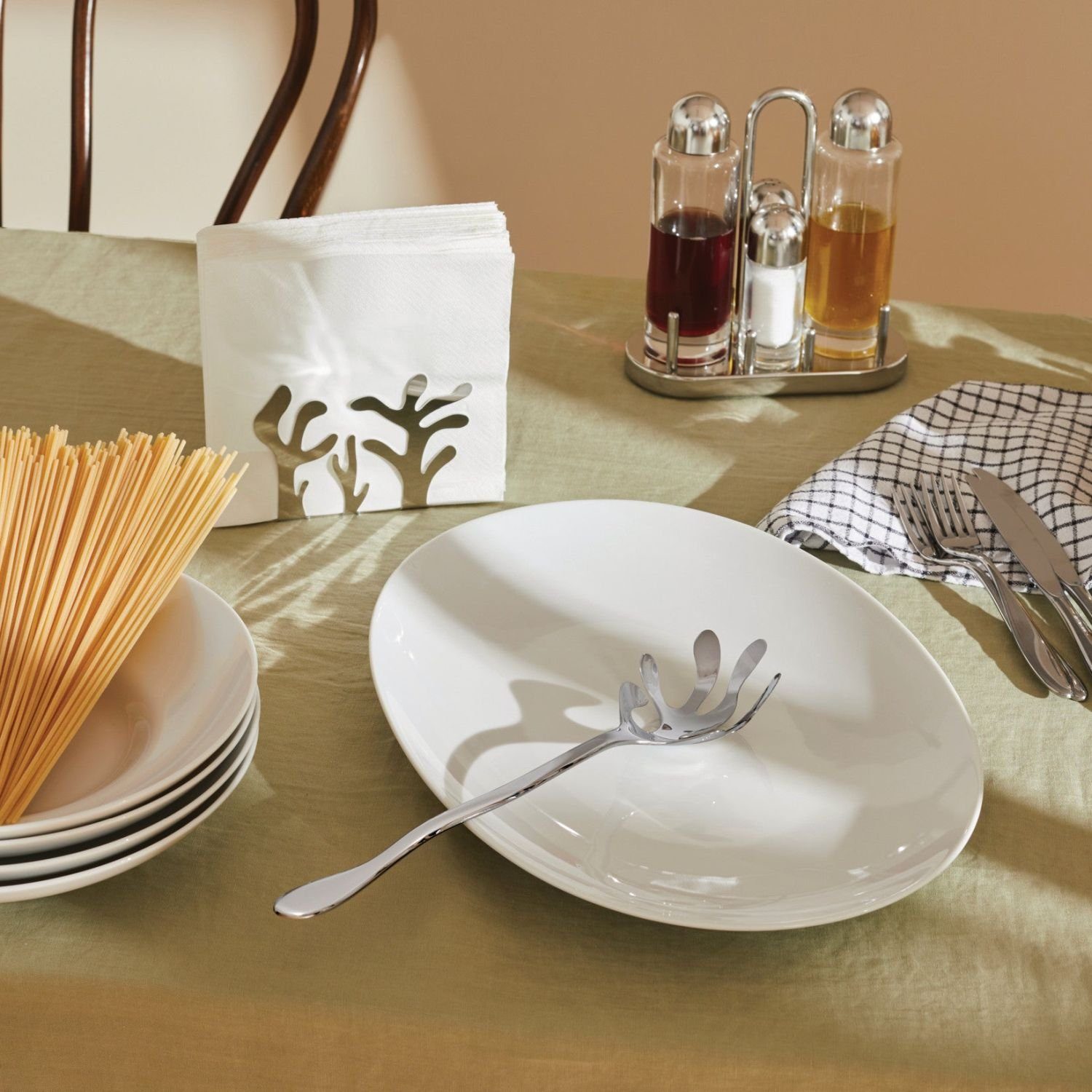 Alessi Serviergabel Spaghettiheber Mediterraneo (1 Stück)
