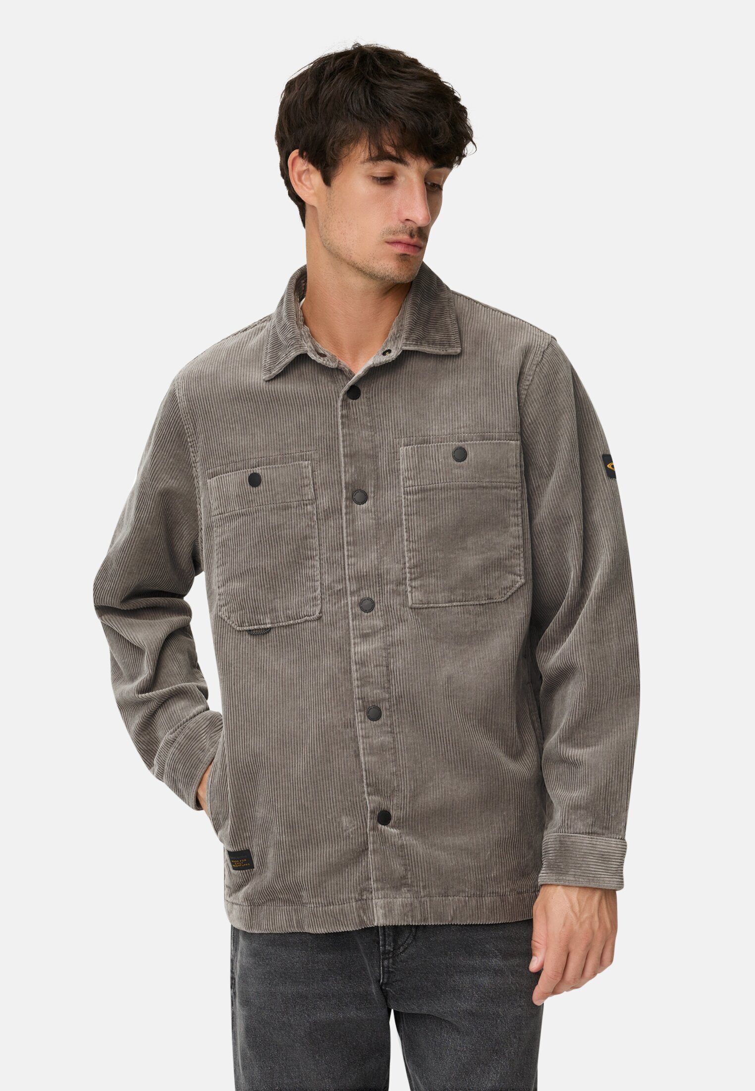 camel active Hemdjacke mit Druckknöpfen Langarm günstig online kaufen