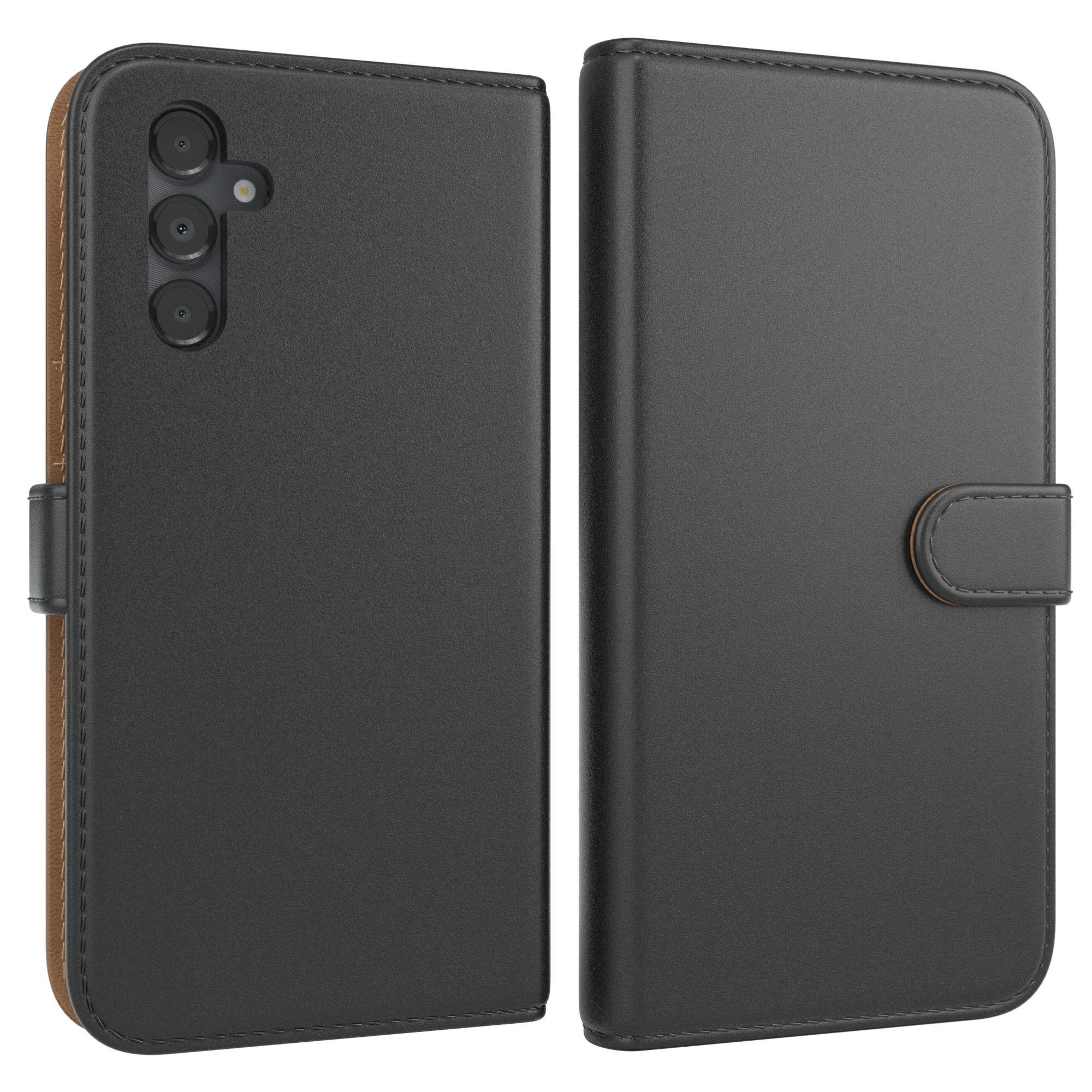 EAZY CASE Handyhülle Uni Bookstyle für Samsung Galaxy A14 5G 6,6 Zoll, Schutzhülle mit Standfunktion Kartenfach Handytasche aufklappbar Etui