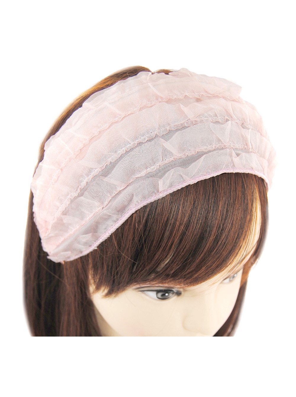 axy Haarreif breiter Haarreif aus mehrlagigem Chiffon im modischen Design, modisch Damen Haareifen Haarband