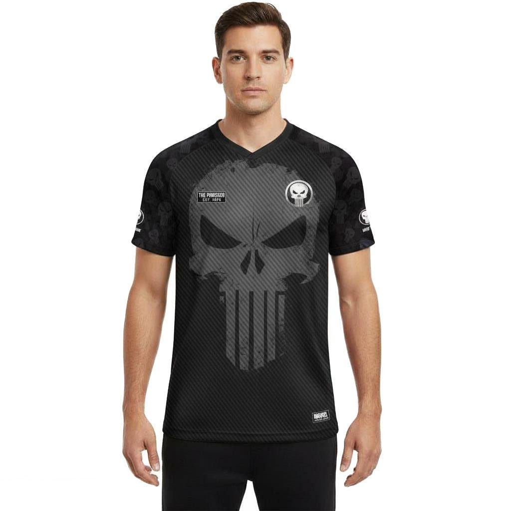 Punisher T-Shirt Skull Logo 74 Soccer Jersey