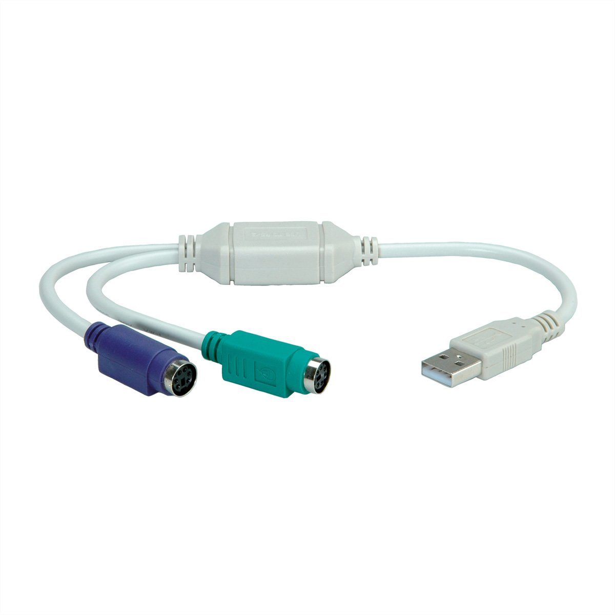 USB Adapter USB A-Buchse PS/2 6-p Mini-DIN Stecker (USB Maus an