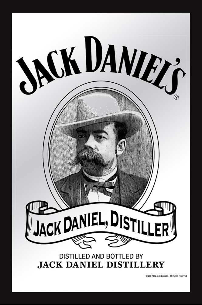 Dekospiegel KS140 Jack Daniels - Jack - Bedruckter Spiegel