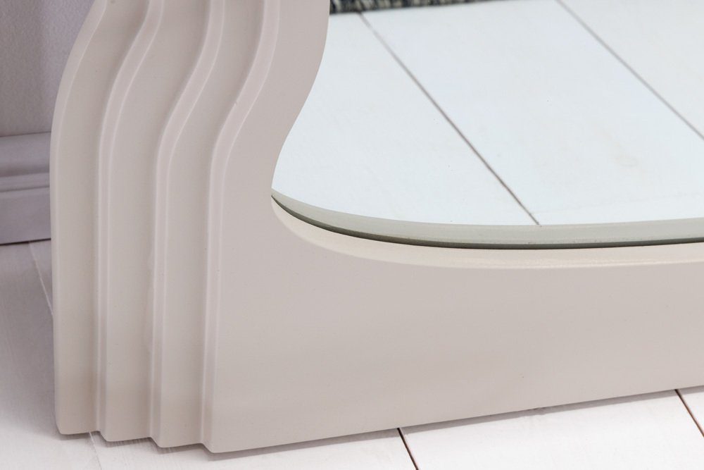 riess-ambiente Wandspiegel WAVE 160cm greige (Einzelartikel, 1-St), Flur · Kunststoff · Rahmen · Rundbogen · Ganzkörper · Groß · Modern
