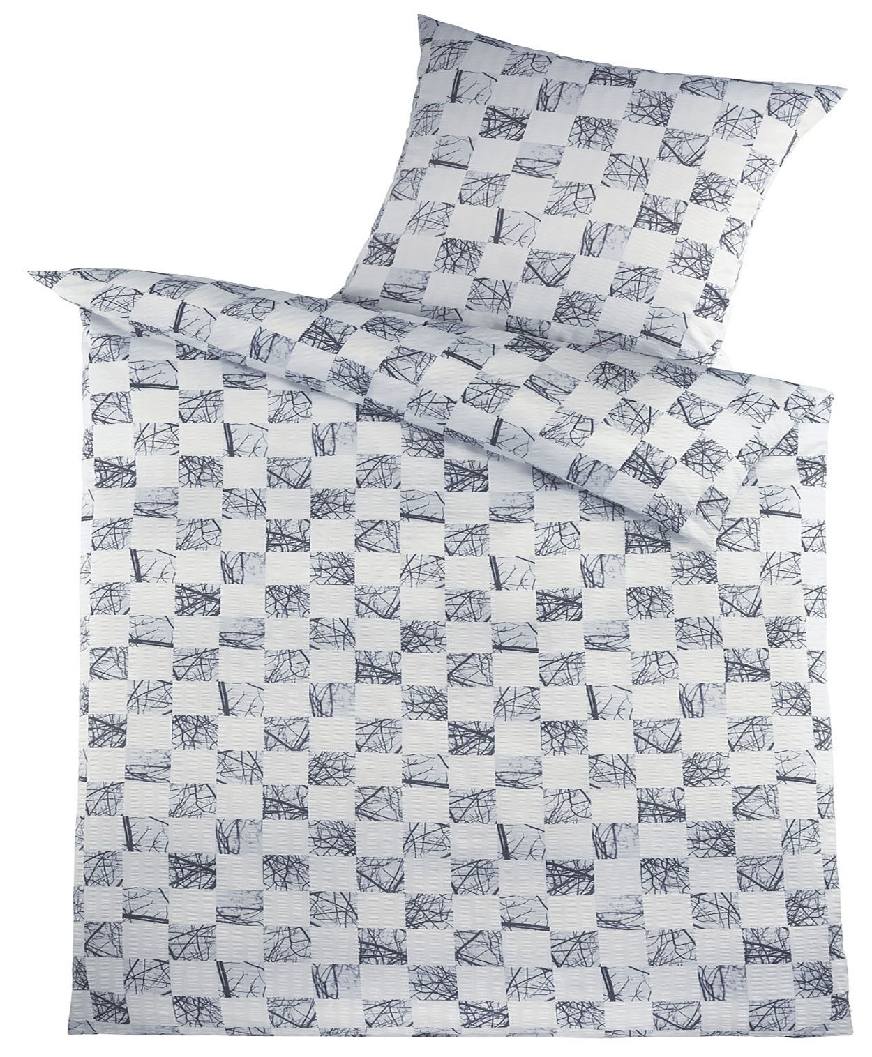 KH-Haushaltshandel Bettwäsche 2-tlg. Bettwäsche Seersucker Bettwäsche günstig online kaufen