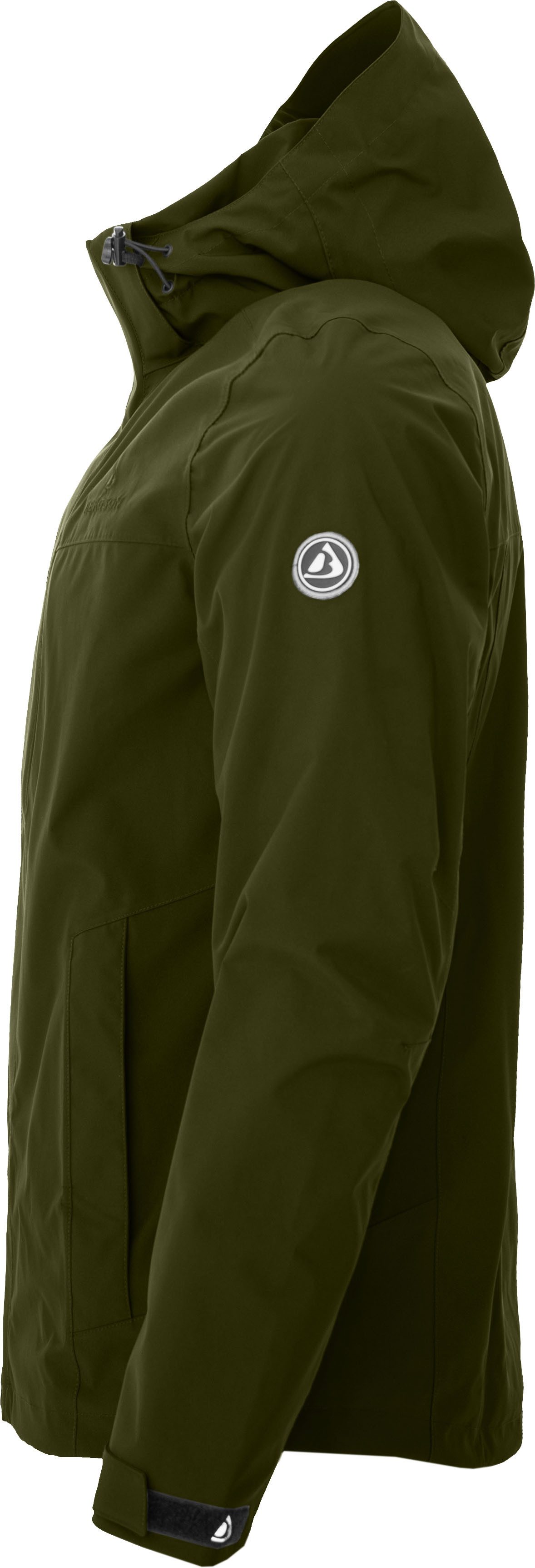 Bergson Regenjacke KAJAANI light Herren Regenjacke, gefüttert, wasserdicht, atmungsaktiv, Normalgrößen
