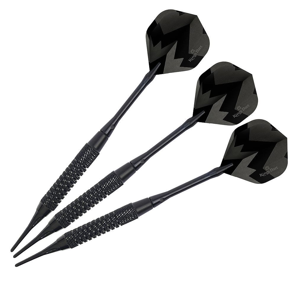 Kings Dart Softdarts Softdarts Black Star, Robustes Messingbarrel mit gutem Grip