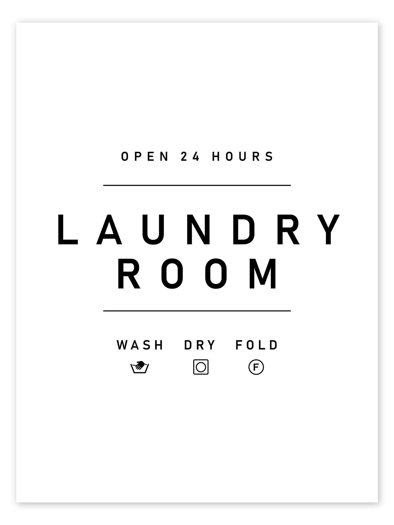 Posterlounge Wandbild Laundry Room, Finlay and Noa, erhältlich als Poster, Leinwandbild, Wandsticker oder Acrylglasbild