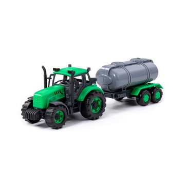 Polesie Spielzeug-Traktor Polesie Traktor Progress mit Tankanhänger, Schwungantrieb Box
