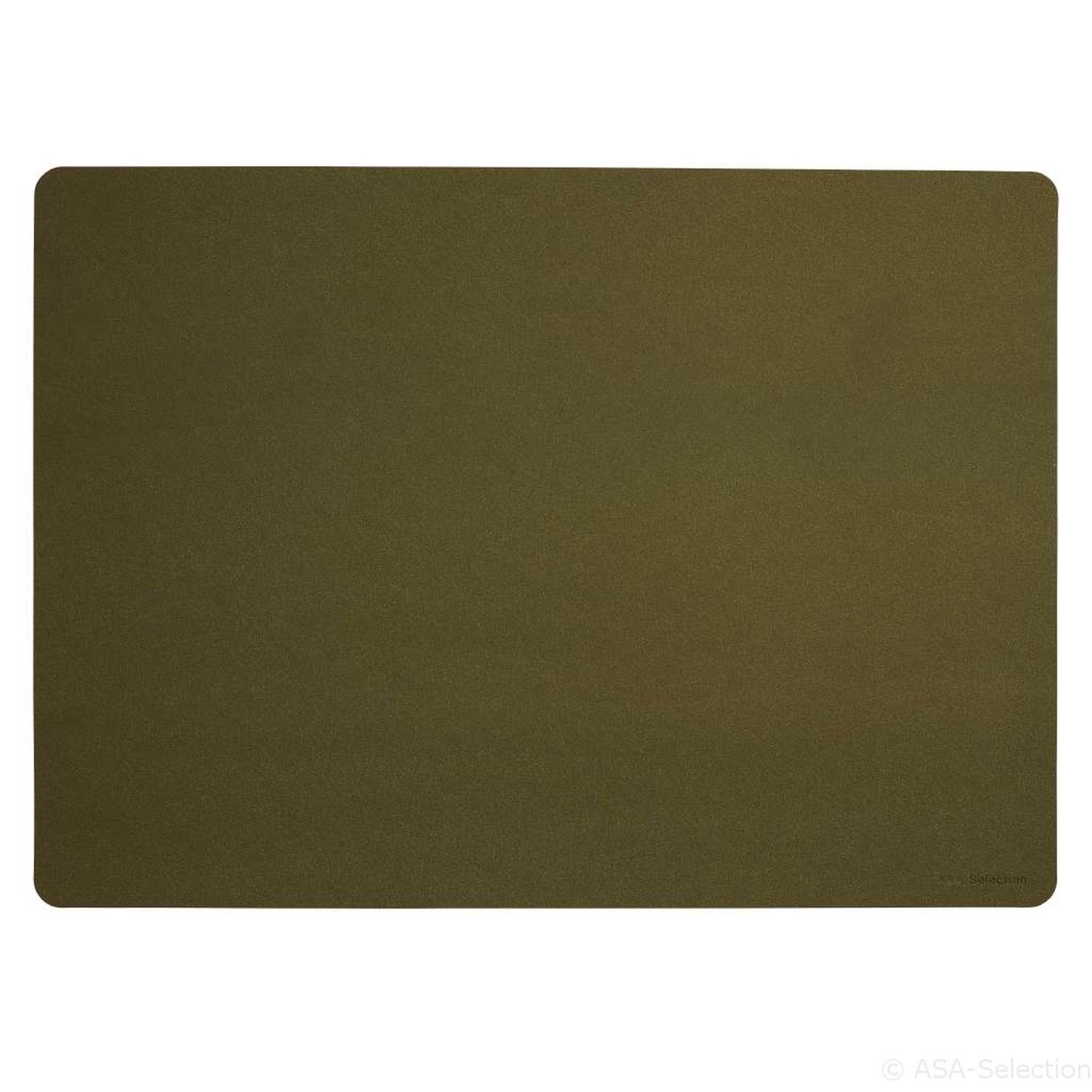 Platzset, Soft Leather Khaki 46 x 33 cm, ASA SELECTION, (6-St)