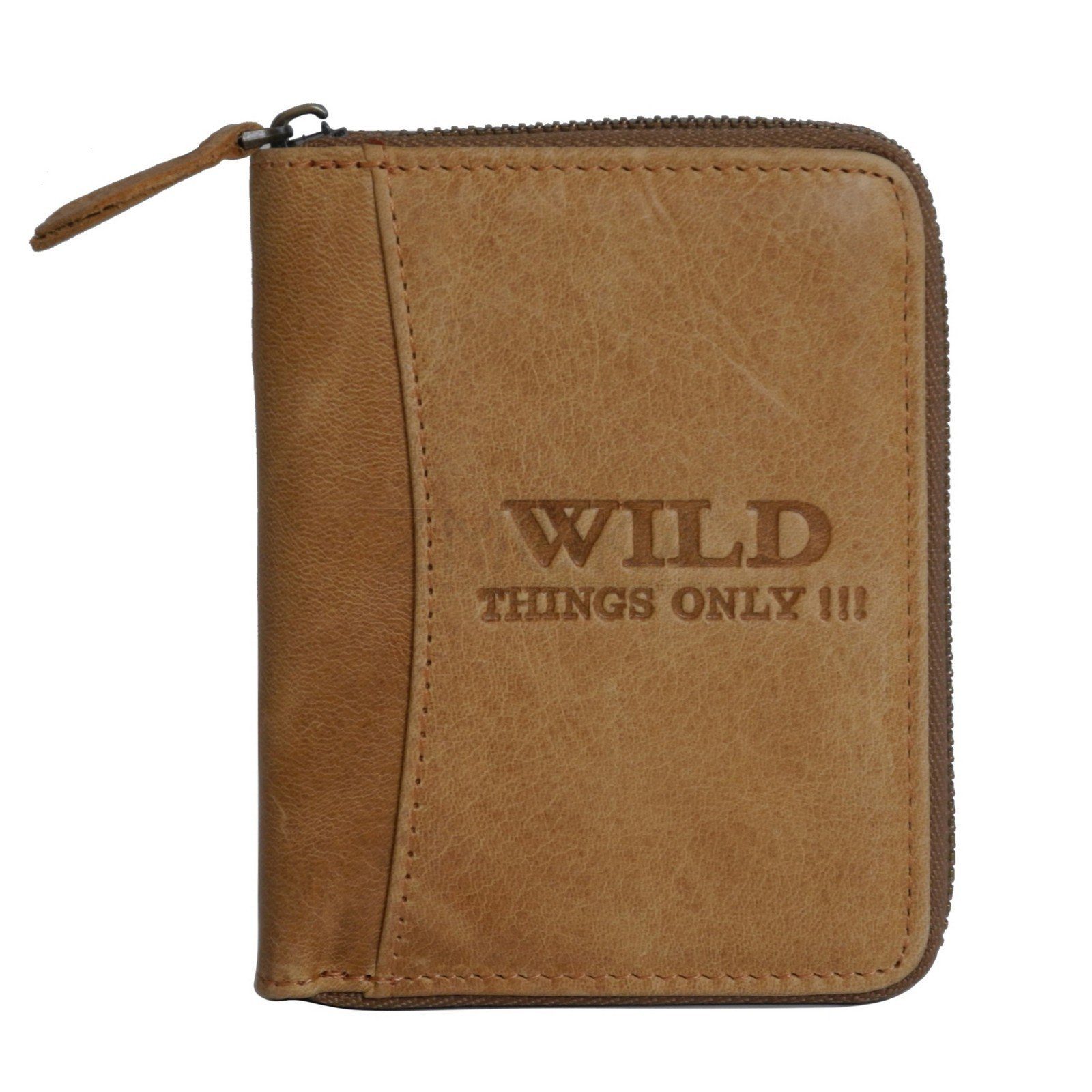 WILD THINGS ONLY Geldbörse Herren - Braun, Leder, Minimalistisch