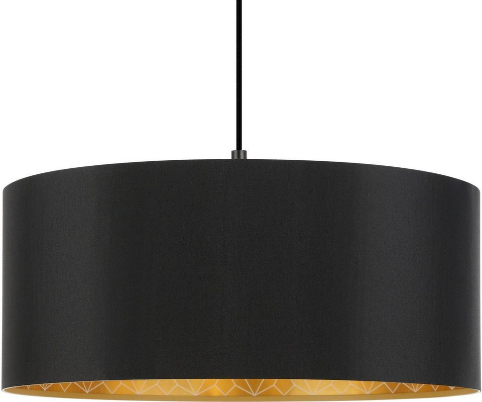 EGLO Hängeleuchte ZARAGOZA, Leuchtmittel wechselbar, ohne Leuchtmittel,  Hängeleuchte in schwarz aus Stahl - Ø 53 cm exkl. E27 - 1X40W