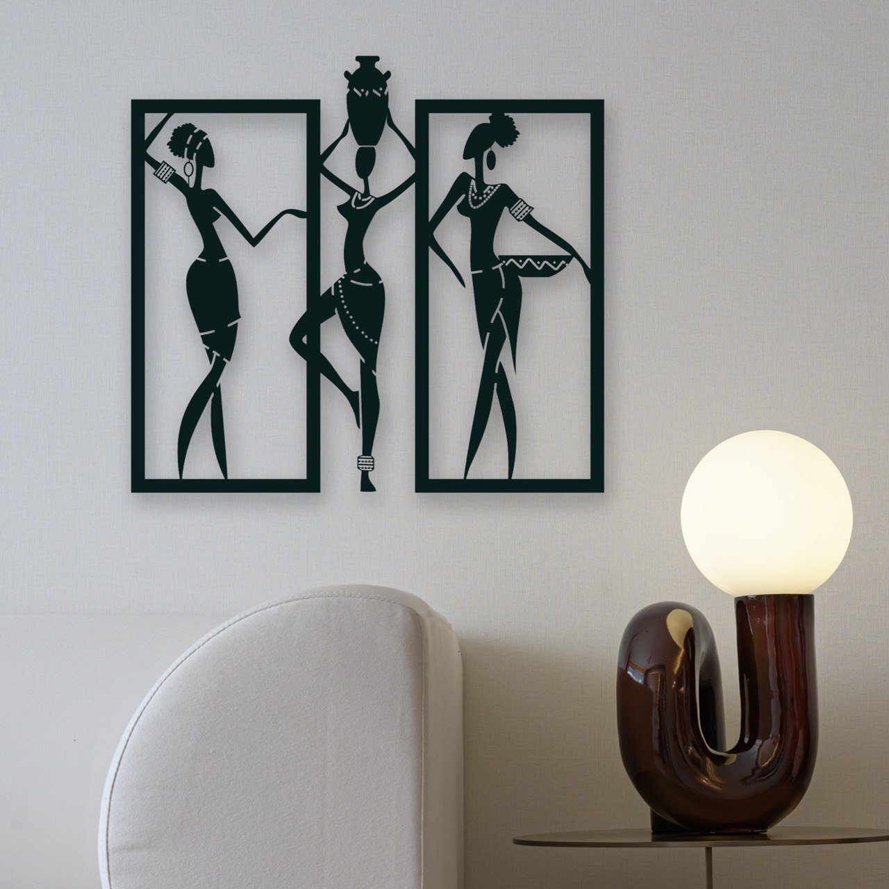 WoodFriends Wandbild aus Holz Afrikanische Frauen günstig online kaufen