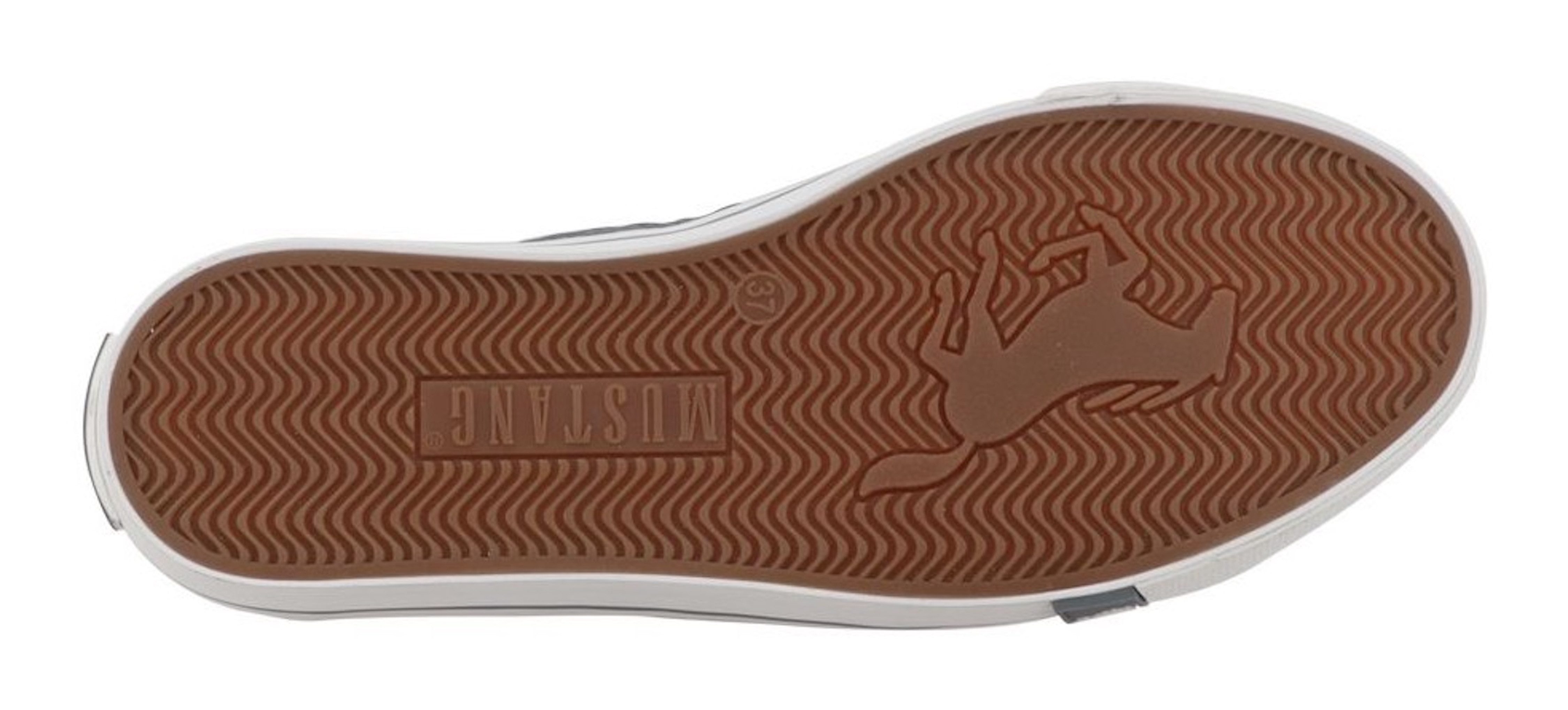 Mustang Shoes Winona Sneaker Freizeitschuh, Halbschuh, Schnürschuh mit Makramee-Stickerei