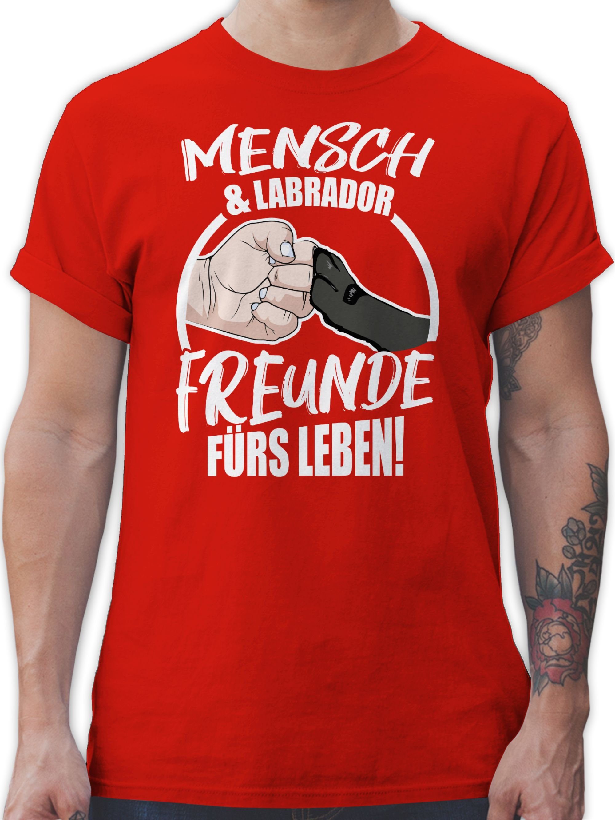 Shirtracer T-Shirt Mensch & Labrador Freunde günstig online kaufen