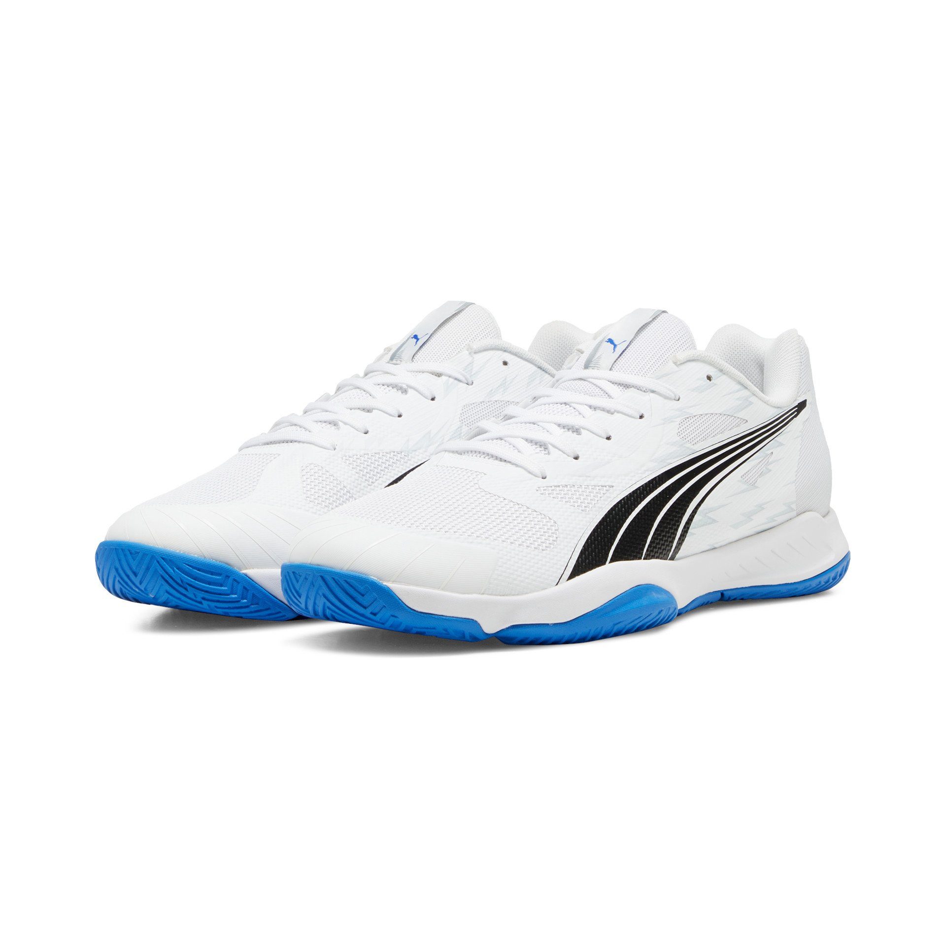 PUMA Hallen-Indoorschuhe Eliminate Turbo 2024 weiss/blau Herren Badmintonschuh