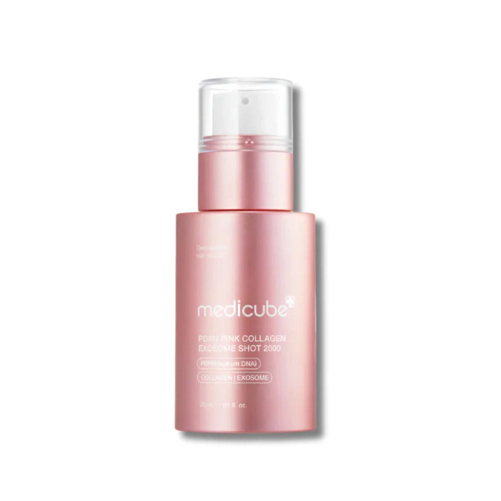 Medicube Gesichtsserum Medicube, PDRN Pink Exosome Shot Serum 2000 - 30 ml, K-Beauty Serum mit PDRN, Exosomen und Peptiden