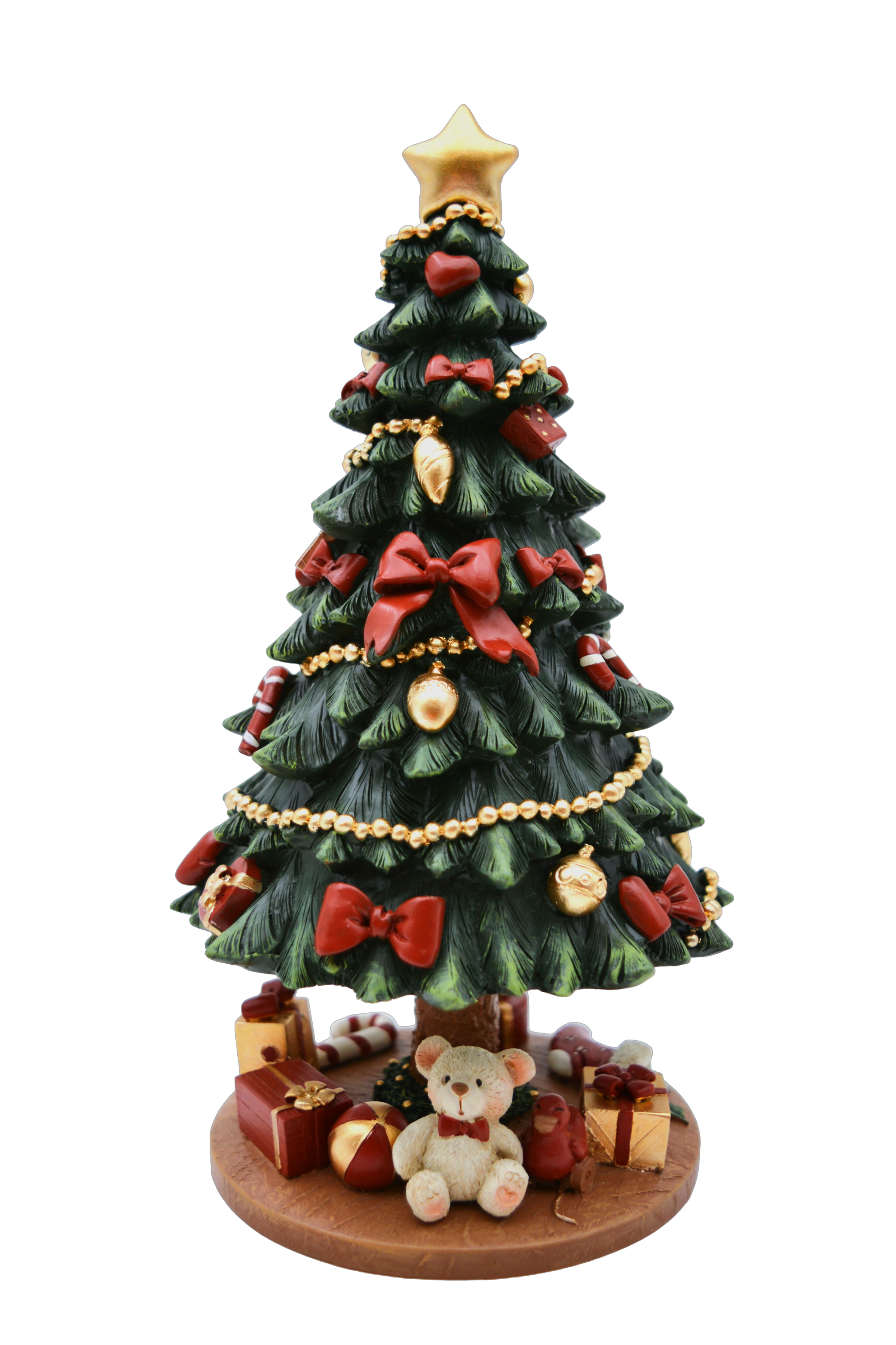 Musicboxworld Spieluhr Spieluhr Weihnachtsbaum mit Geschenken