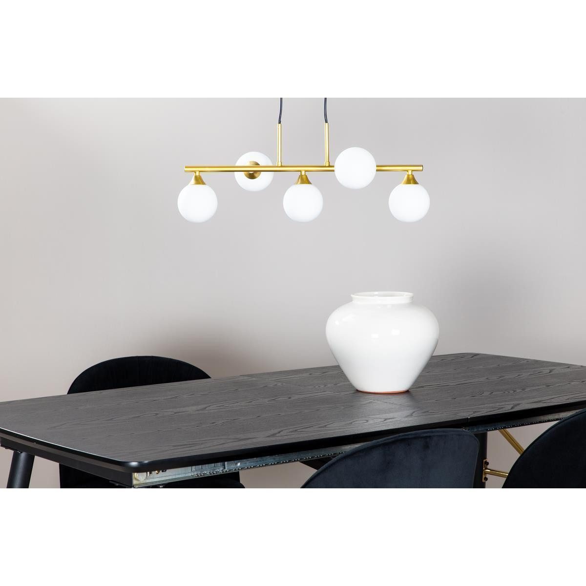 BOURGH Hängeleuchten ORB Deckenleuchte - moderne Hängeleuchte gold mit 5 Glasbechern, modernes Design