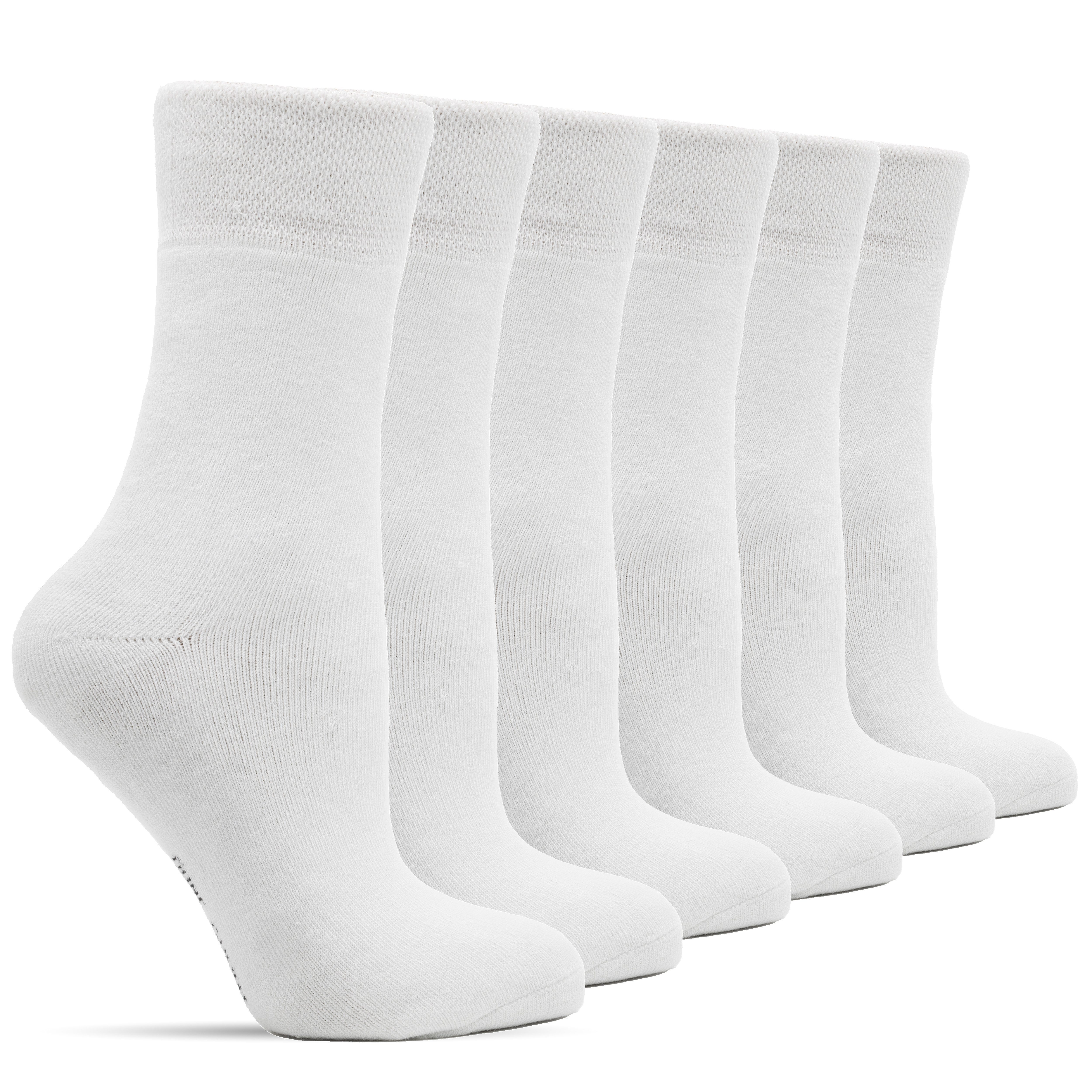 Frostfighter Thermosocken Wintersocken ohne Gummi für Damen (6 Paar) Anitipilling Innenfutter, Vollfrottee Innenfutter