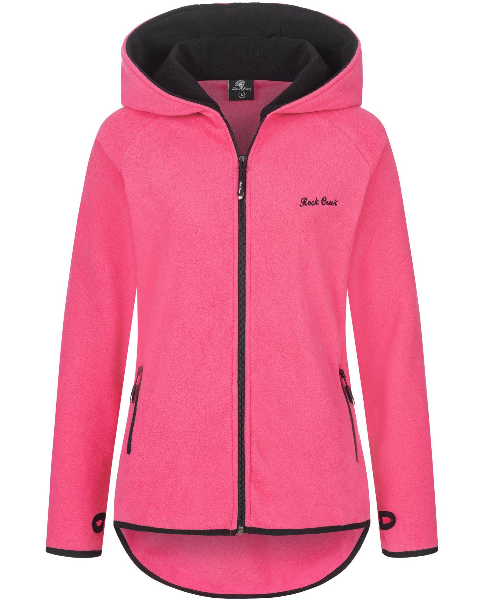 Rock Creek Fleecejacke Damen Fleecejacke Lang D-502