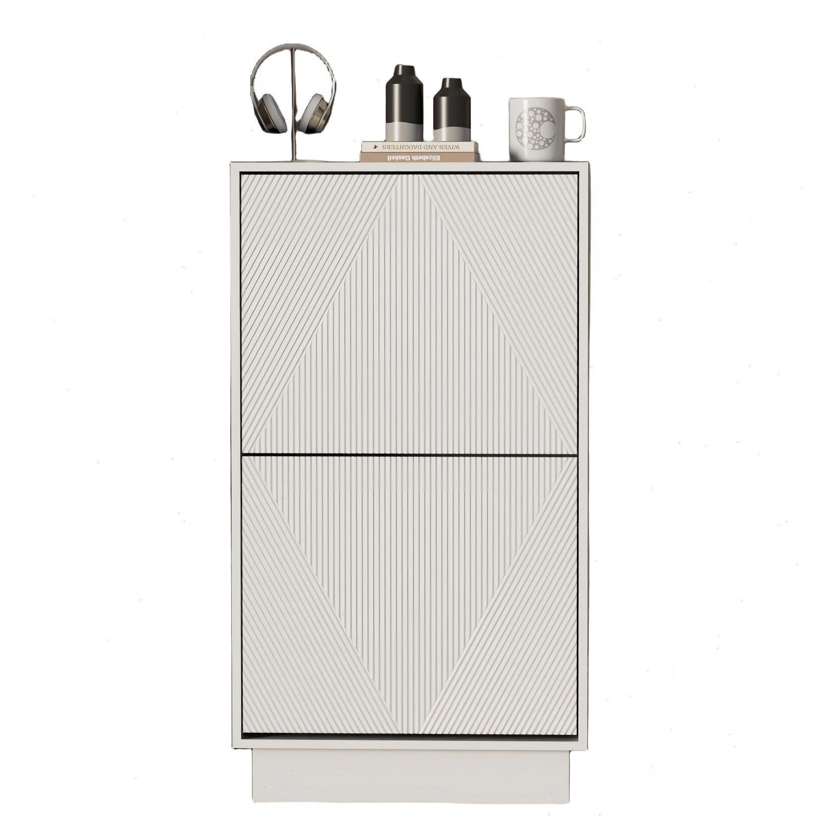 UEV Schuhschrank mit 2 Klappen, Schuhregal Schuhkommode schmal (Schuhkommod günstig online kaufen