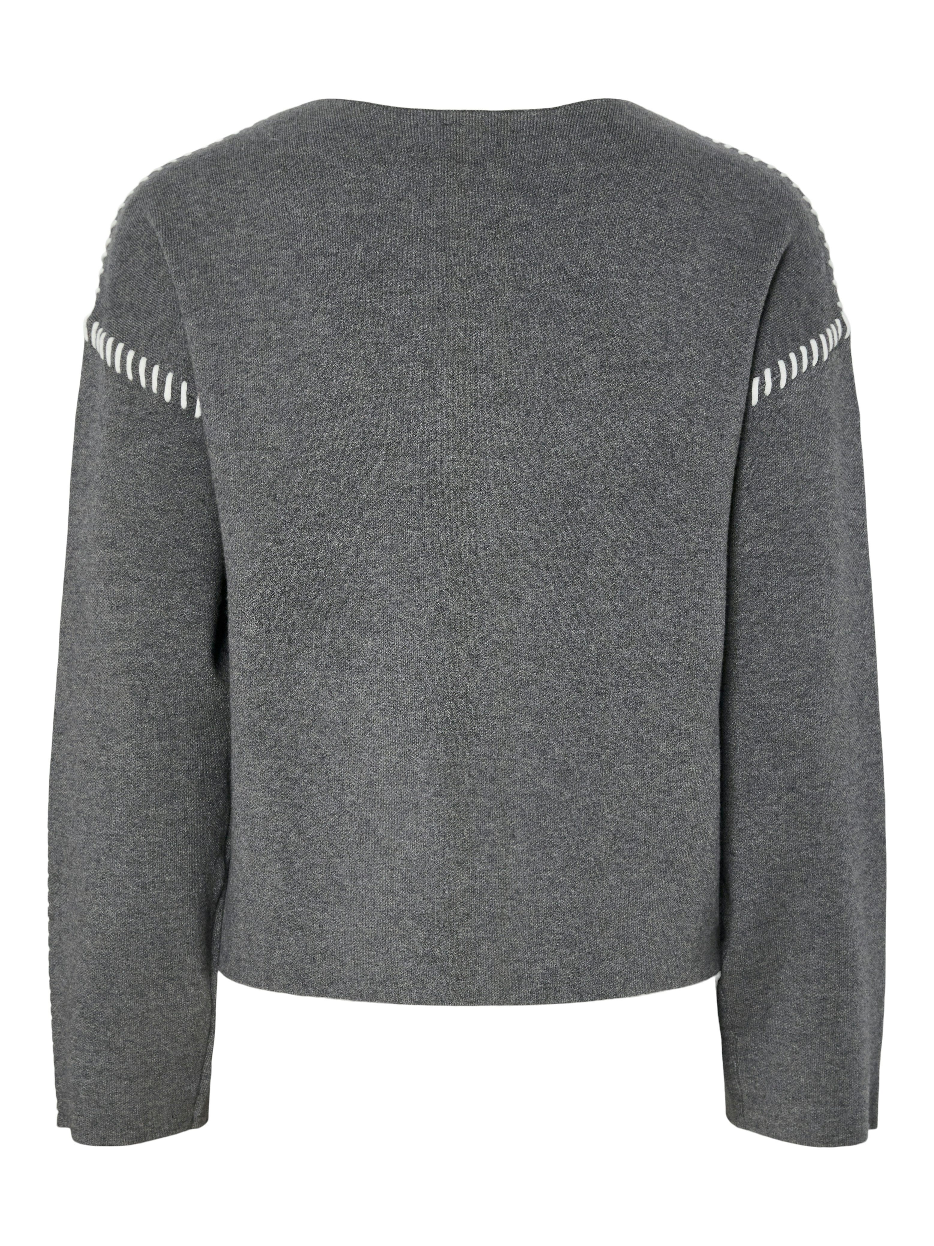 Y.A.S Strickpullover YASSTITCHA LS KNIT PULLOVER S. NOOS farblich abgesetzt günstig online kaufen