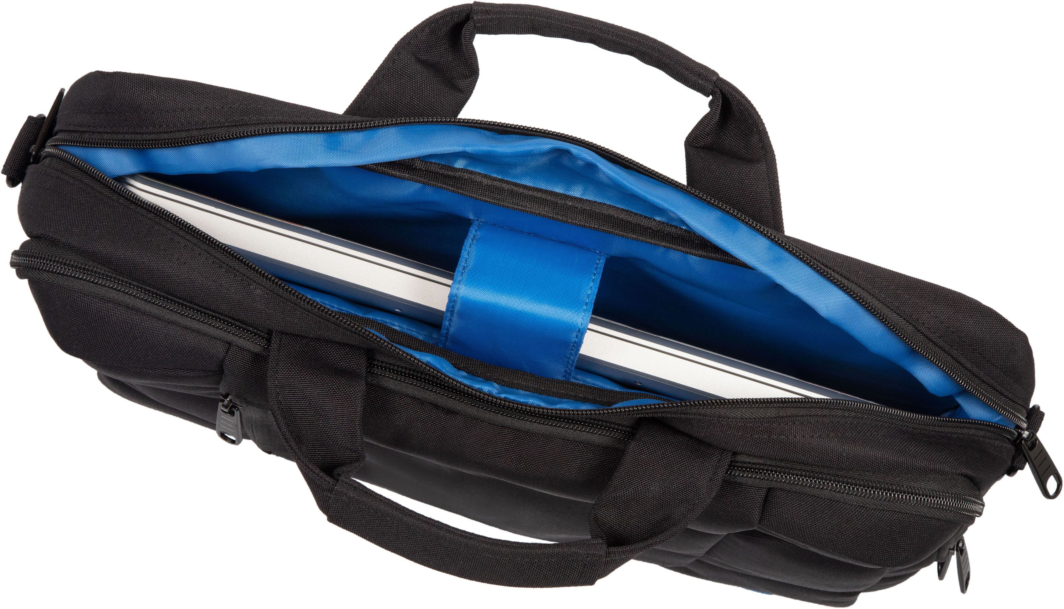 Herren Businesstaschen LIGHTPAK® Laptoptasche RPET, mit Trolley-Aufsteck-System; aus recyceltem Material