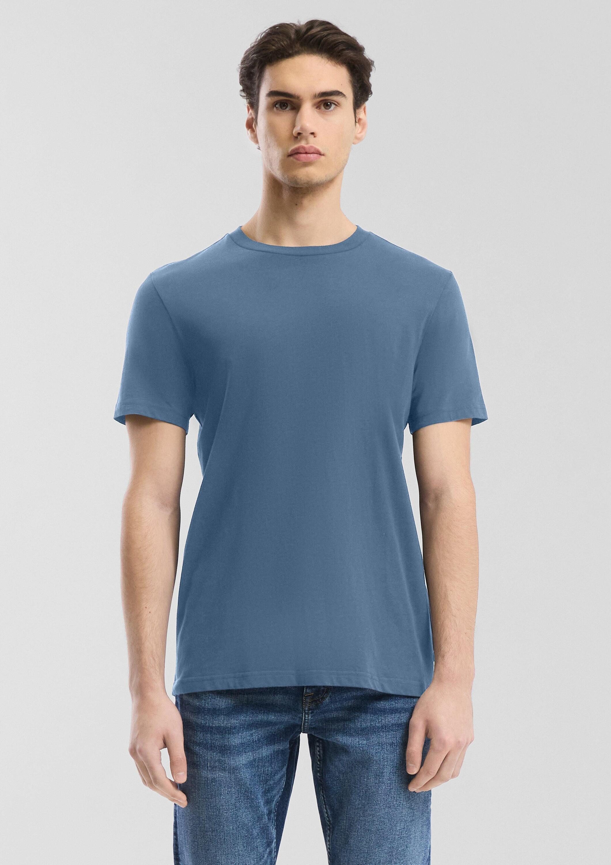 QS Kurzarmshirt T-Shirt T-Shirt mit Rundhalsausschnitt günstig online kaufen