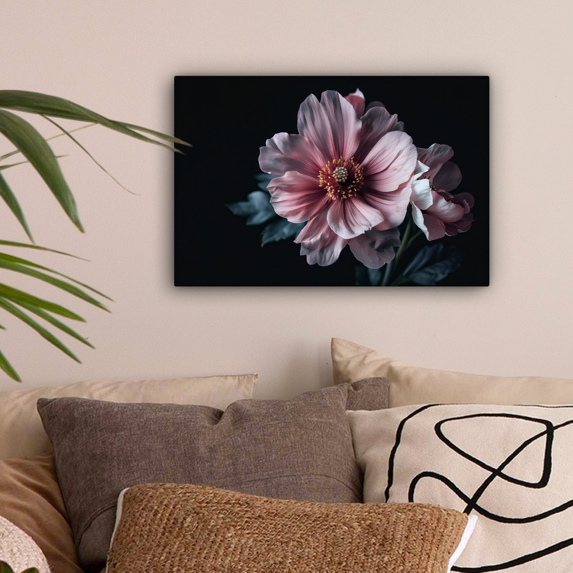 OneMillionCanvasses® Leinwandbild Blume - Rosa - günstig online kaufen