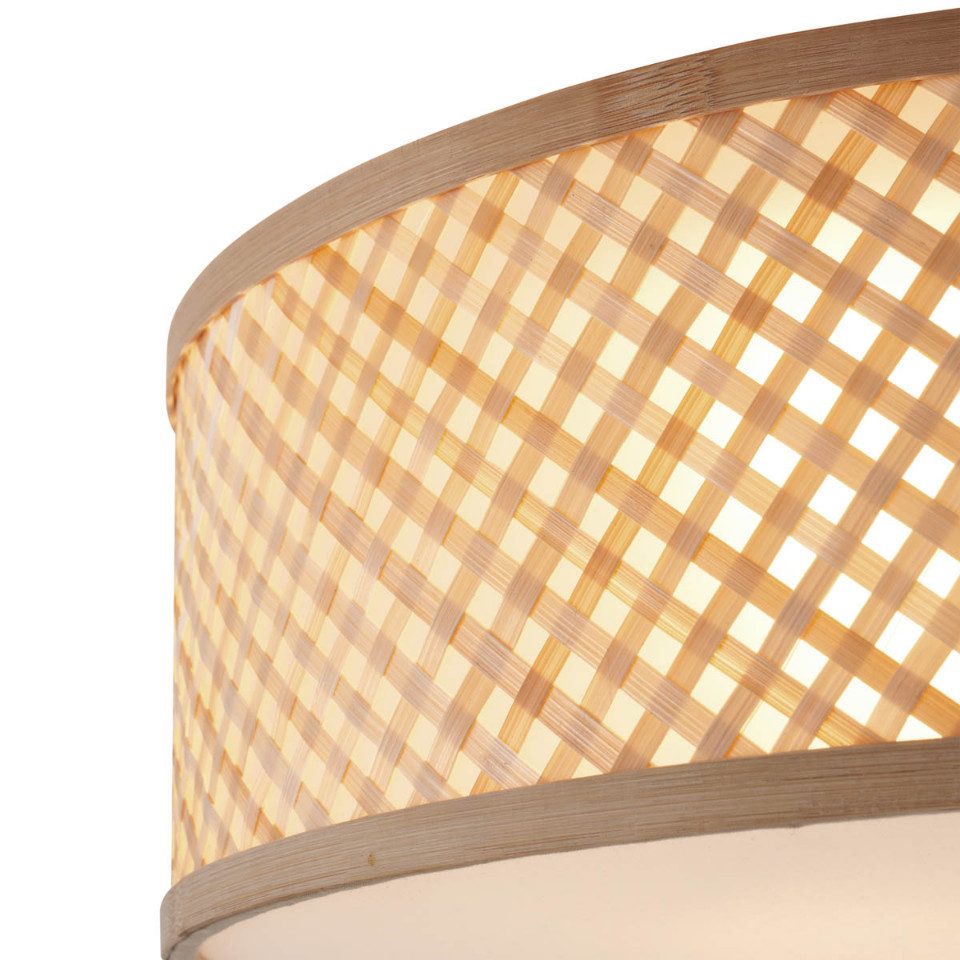 Qazqa Deckenleuchte Tremmo, ohne Leuchtmittel, E27, Naturel, Orientalisch, günstig online kaufen