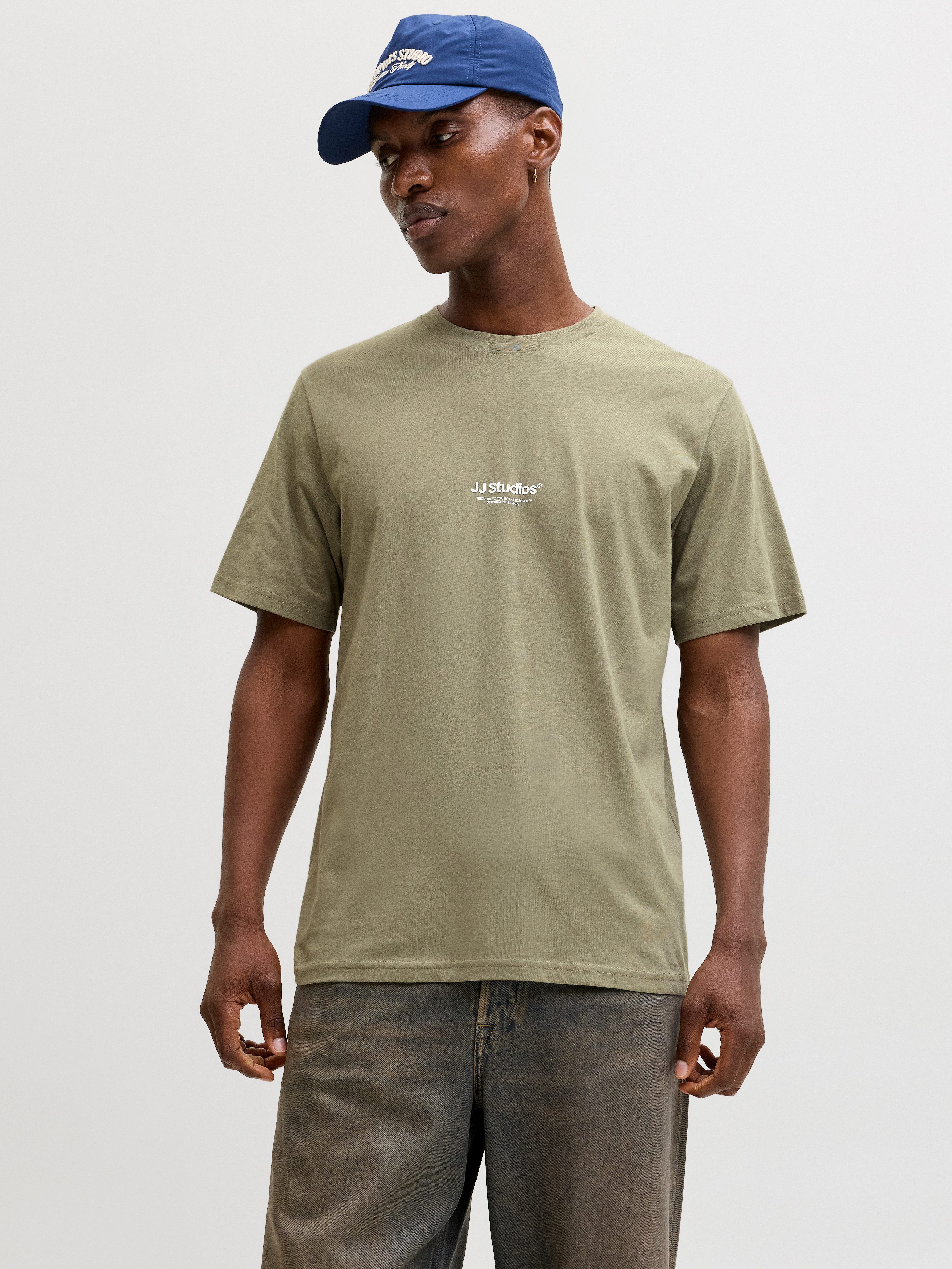 Jack & Jones T-Shirt JJESOHO TEE SS CREW NECK NOOS Baumwolle, relaxed fit